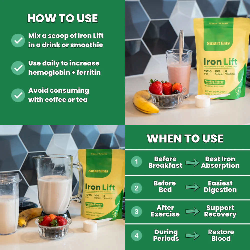 Iron Whey Protein Powder - Creamy Vanilla - Image 3