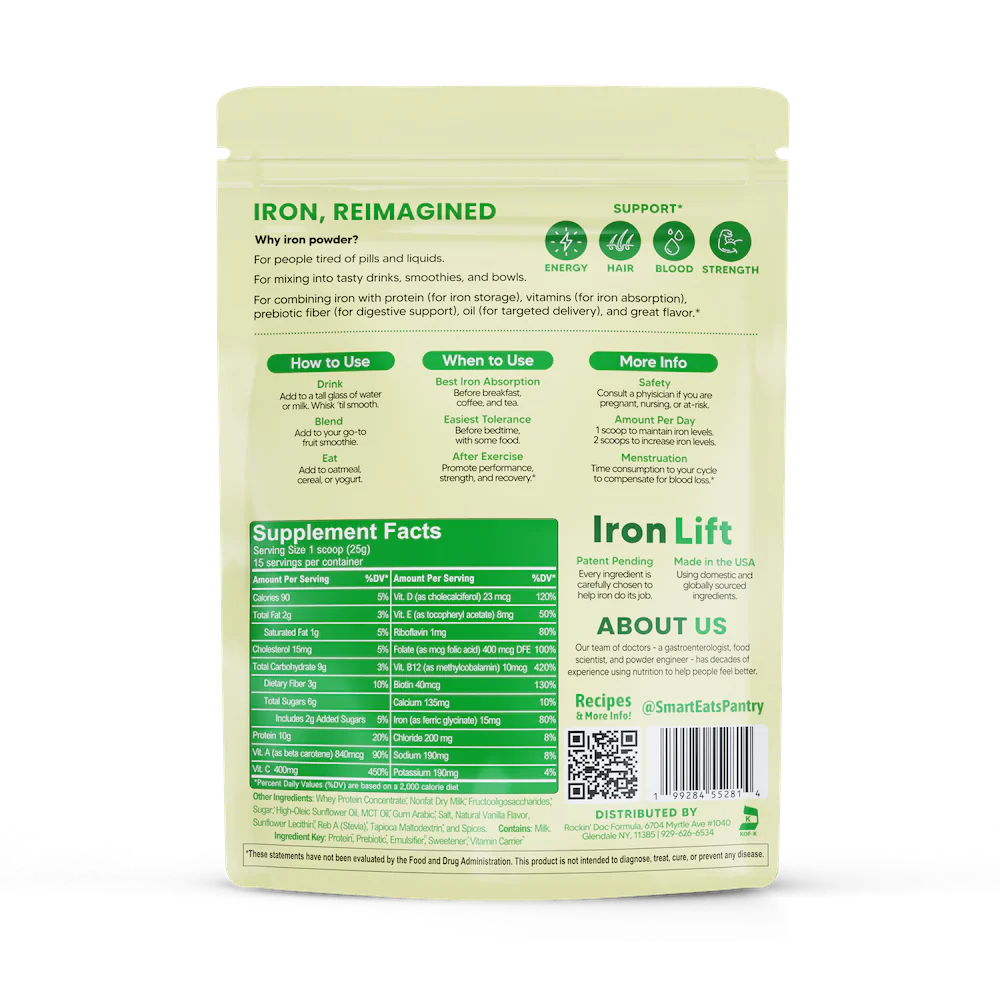 Iron Whey Protein Powder - Creamy Vanilla - Image 8