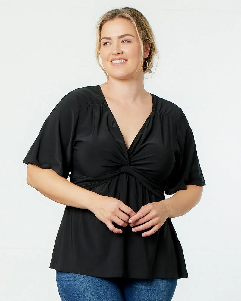 Plus Size Abby Twist Front Blouse - Image 2