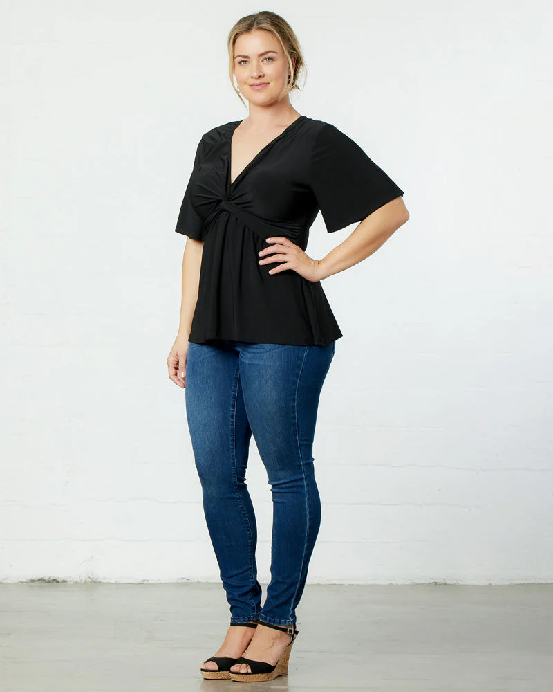 Plus Size Abby Twist Front Blouse - Image 5