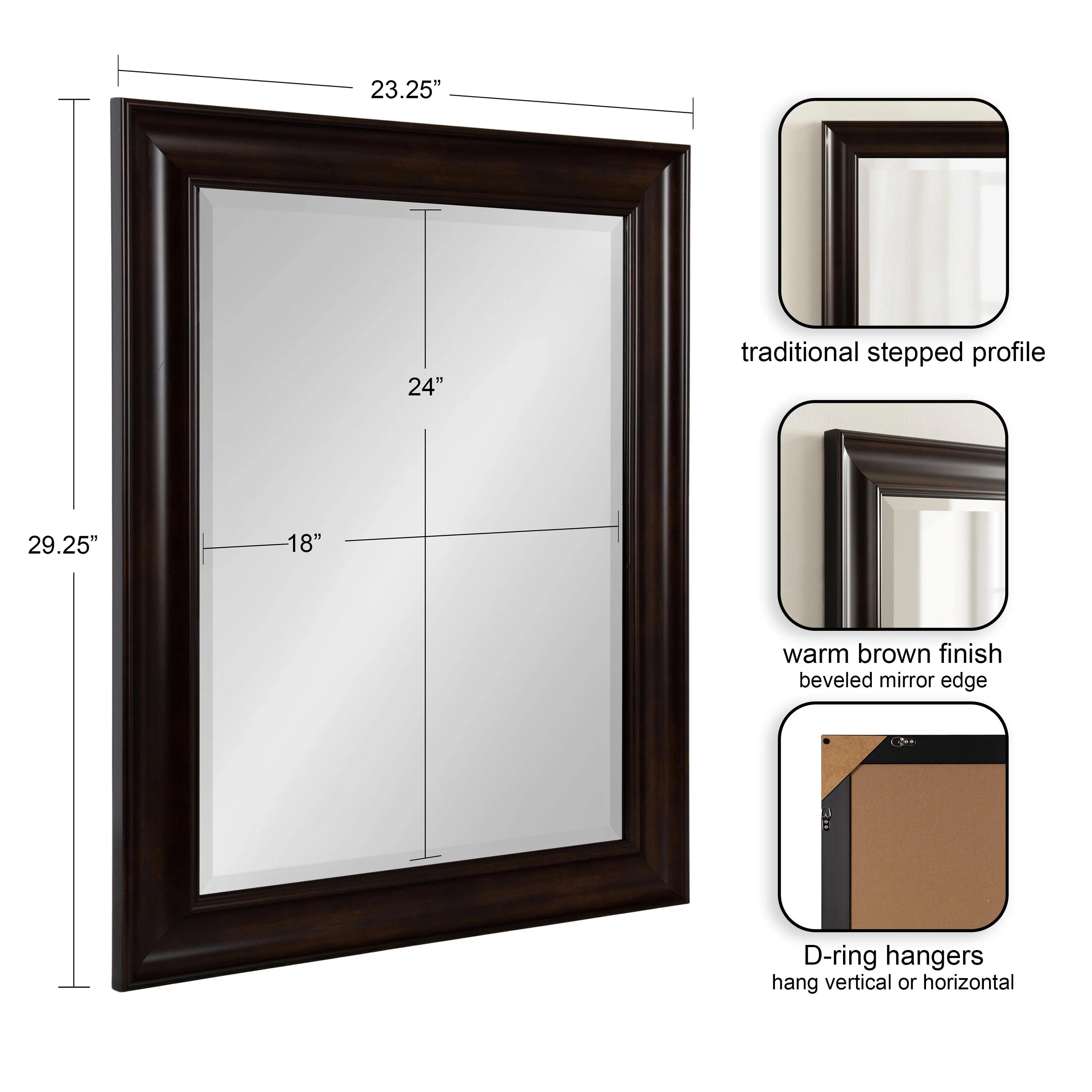 Aberdeen Rectangle Bathroom Wall Mirror - Image 13