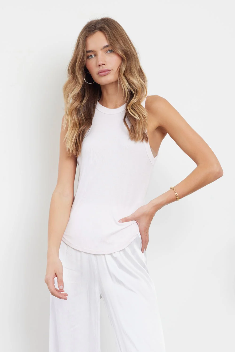 Aida Racer Front Ribbed Tank Top - Image 12