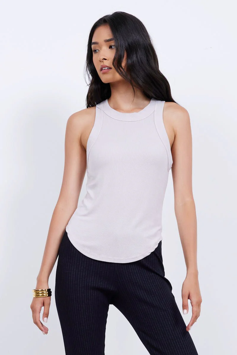 Aida Racer Front Ribbed Tank Top - Image 14