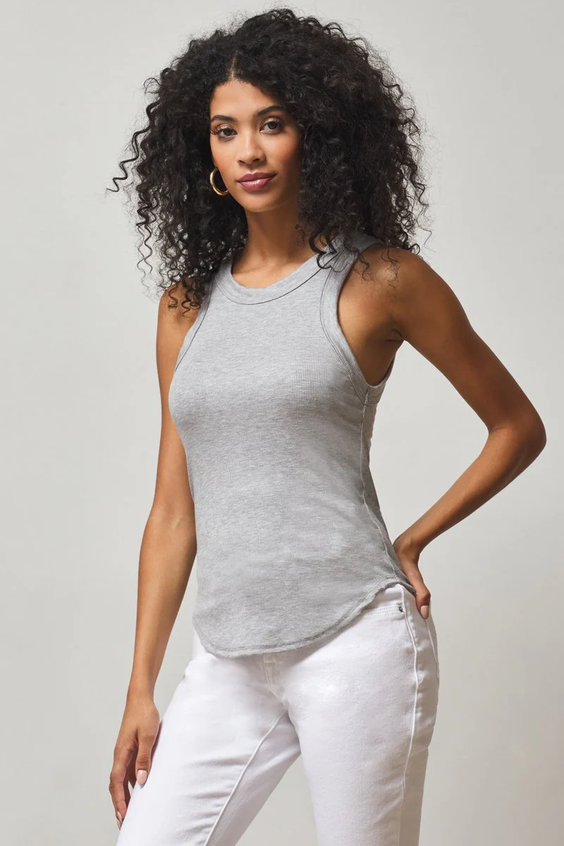 Aida Racer Front Ribbed Tank Top - Image 18