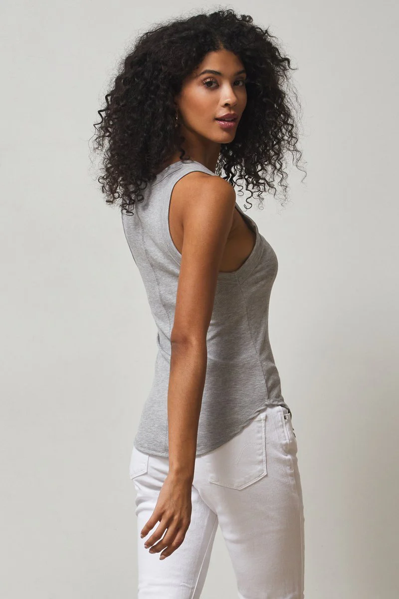 Aida Racer Front Ribbed Tank Top - Image 19