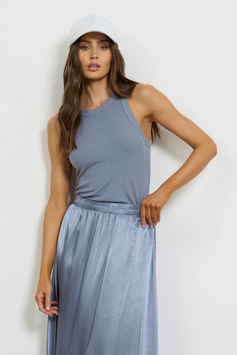 Aida Racer Front Ribbed Tank Top - Image 2