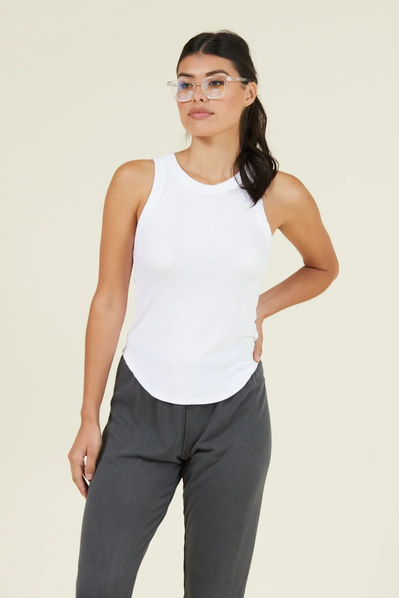 Aida Racer Front Ribbed Tank Top - Image 21