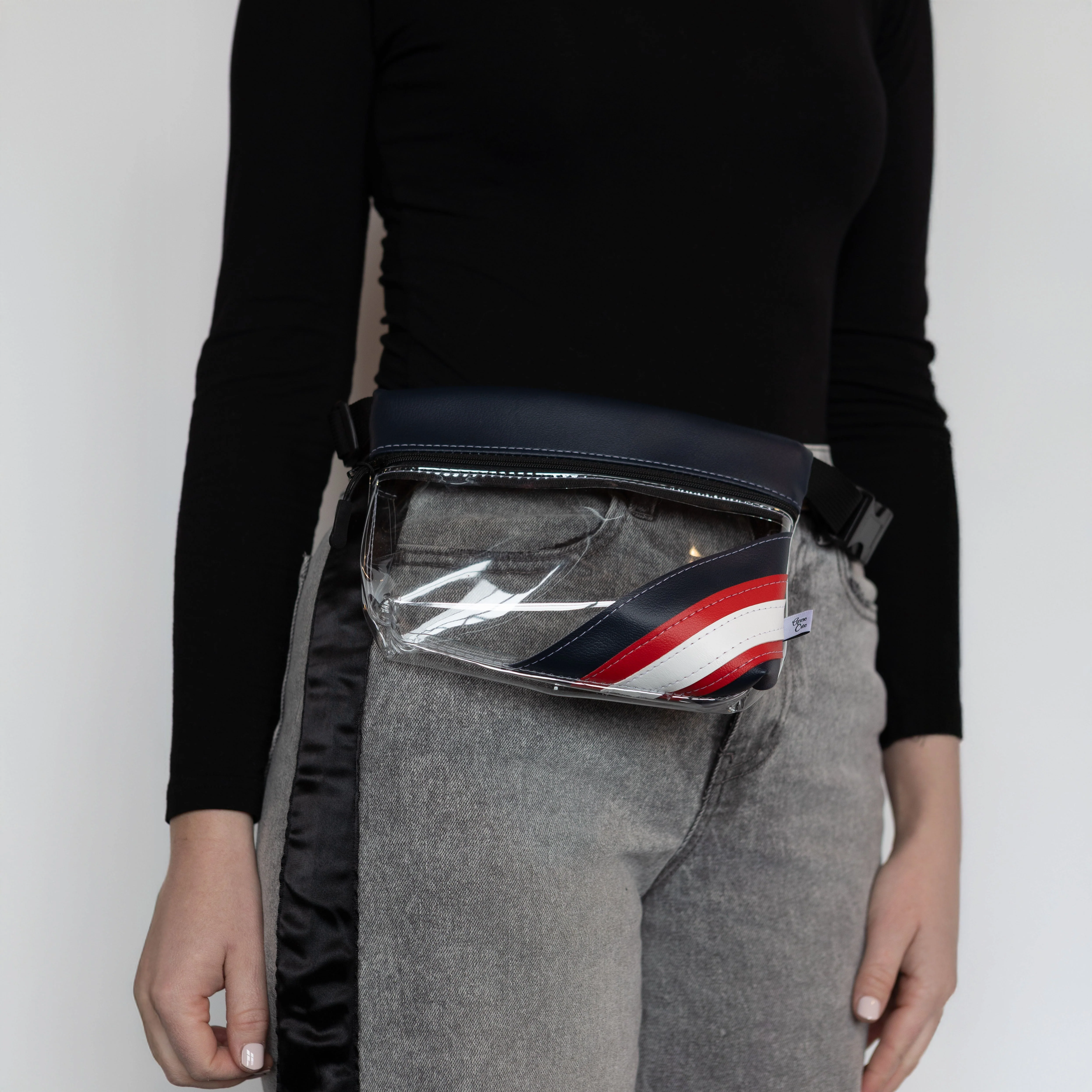Baseball Ballpark Clear Stripe Game Day Fanny Pack - Image 3