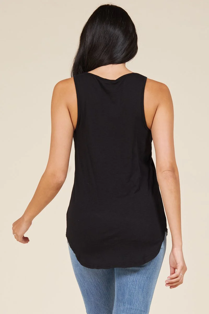 Boyfriend Lightweight Slub Jersey Tank Top - Image 5