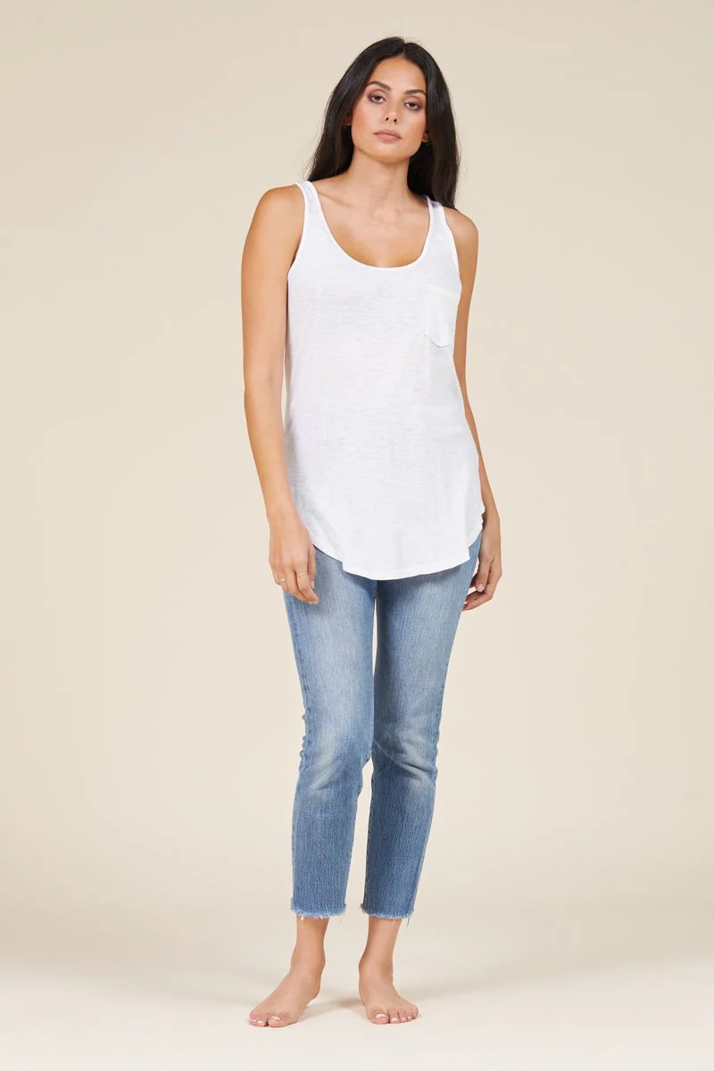 Boyfriend Lightweight Slub Jersey Tank Top - Image 6