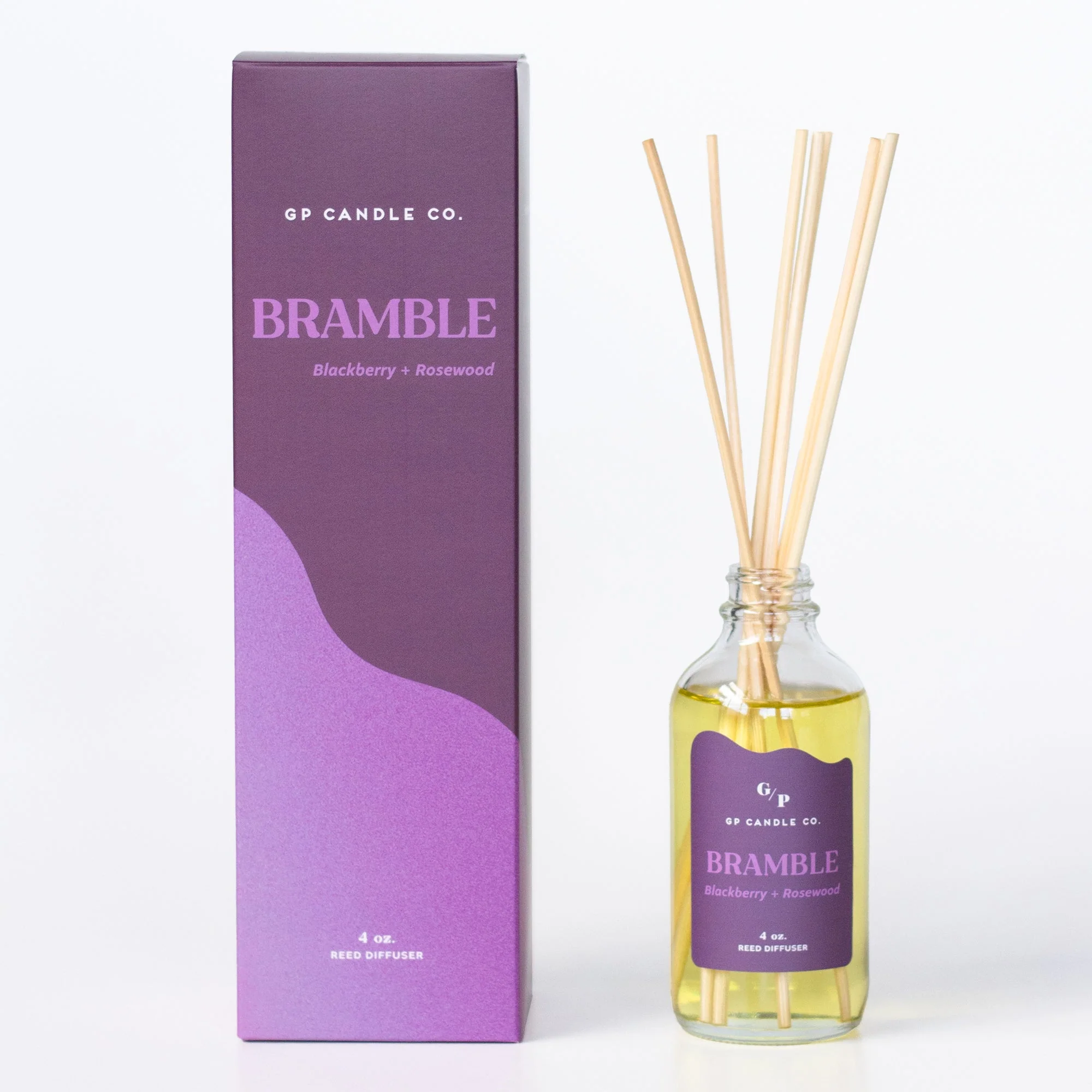 Bramble 4 oz. Hue Reed Diffuser - Blackberry & Rosewood - Image 2