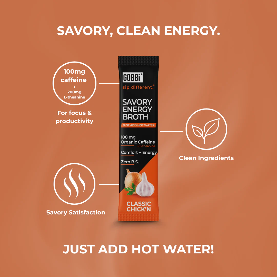 Savory Energy Broth Classic Chick'n - 10 Or 20 Pack - Image 4