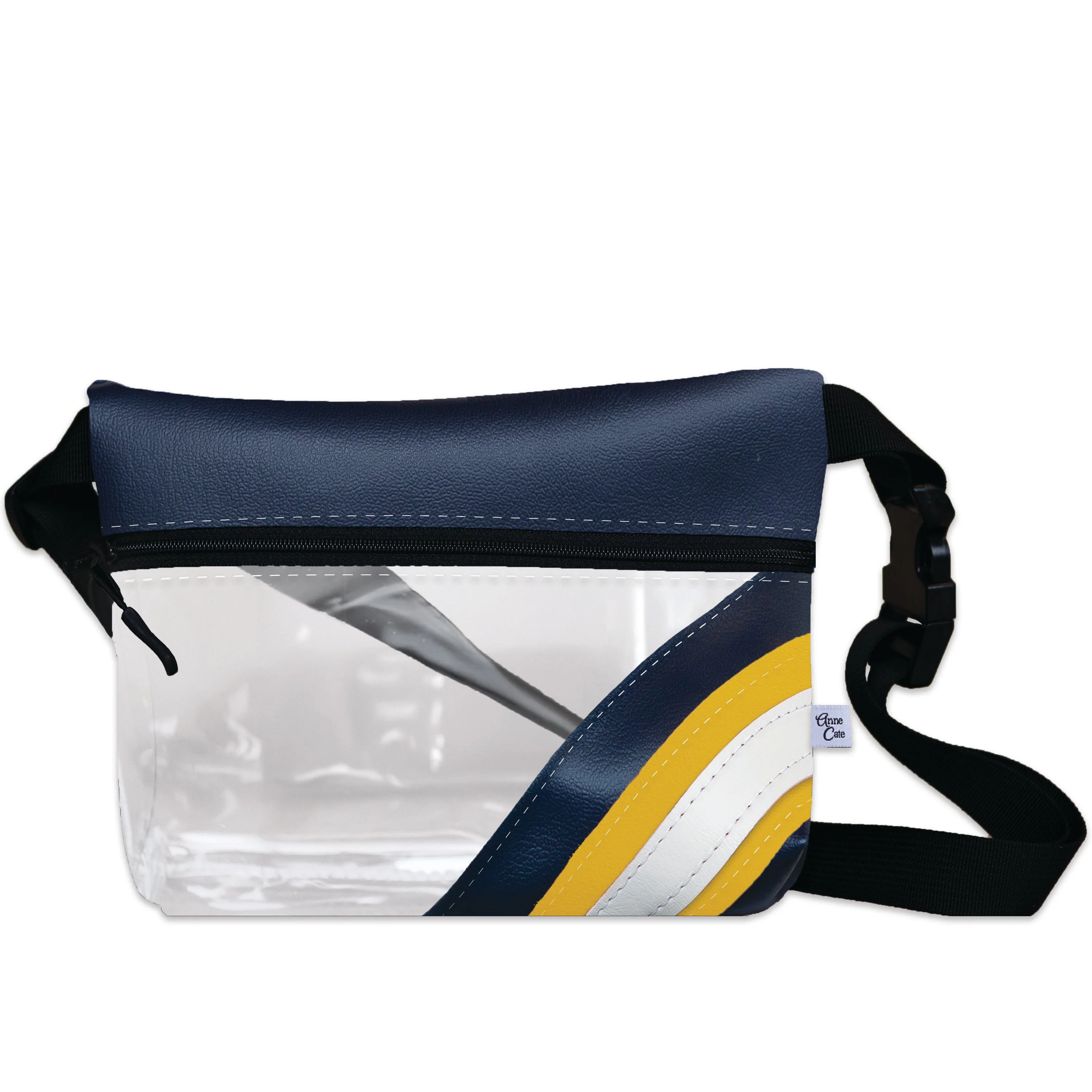 Collegiate Football Stadium Clear Stripe Game Day Fanny Pack - Image 31
