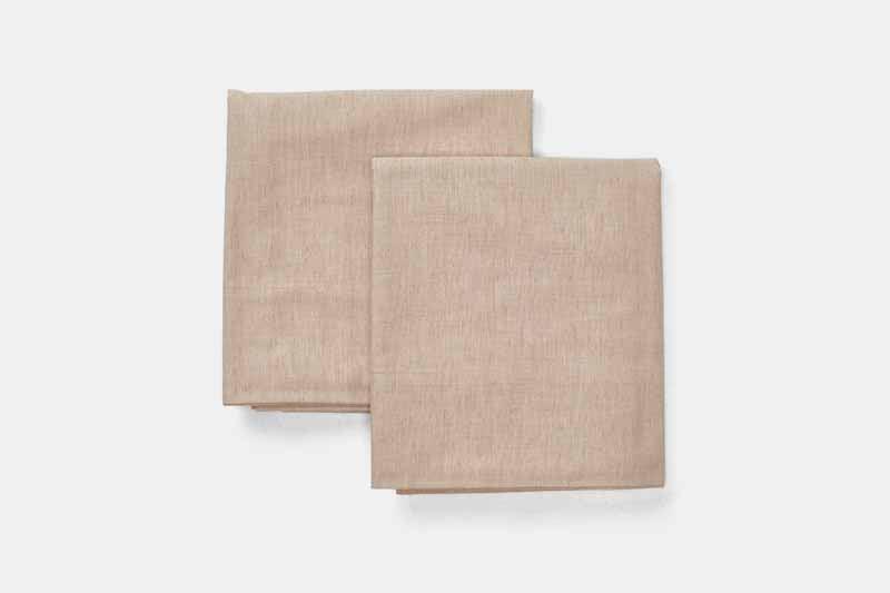 Naturally Dyed Cotton Pillowcases - Coyote Brown - Image 7