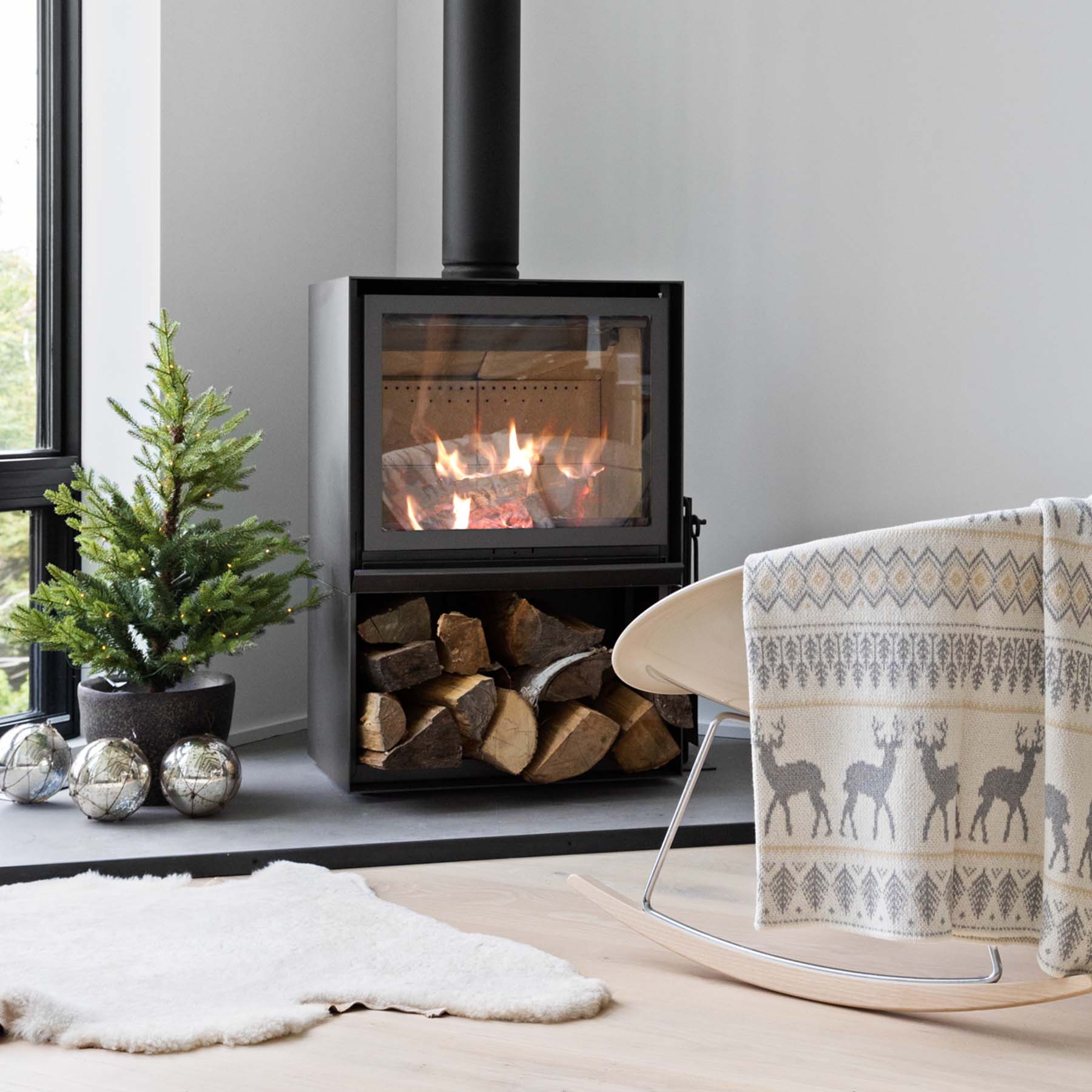 Recycled Cotton Throw Blanket - Vintage Fair Isle