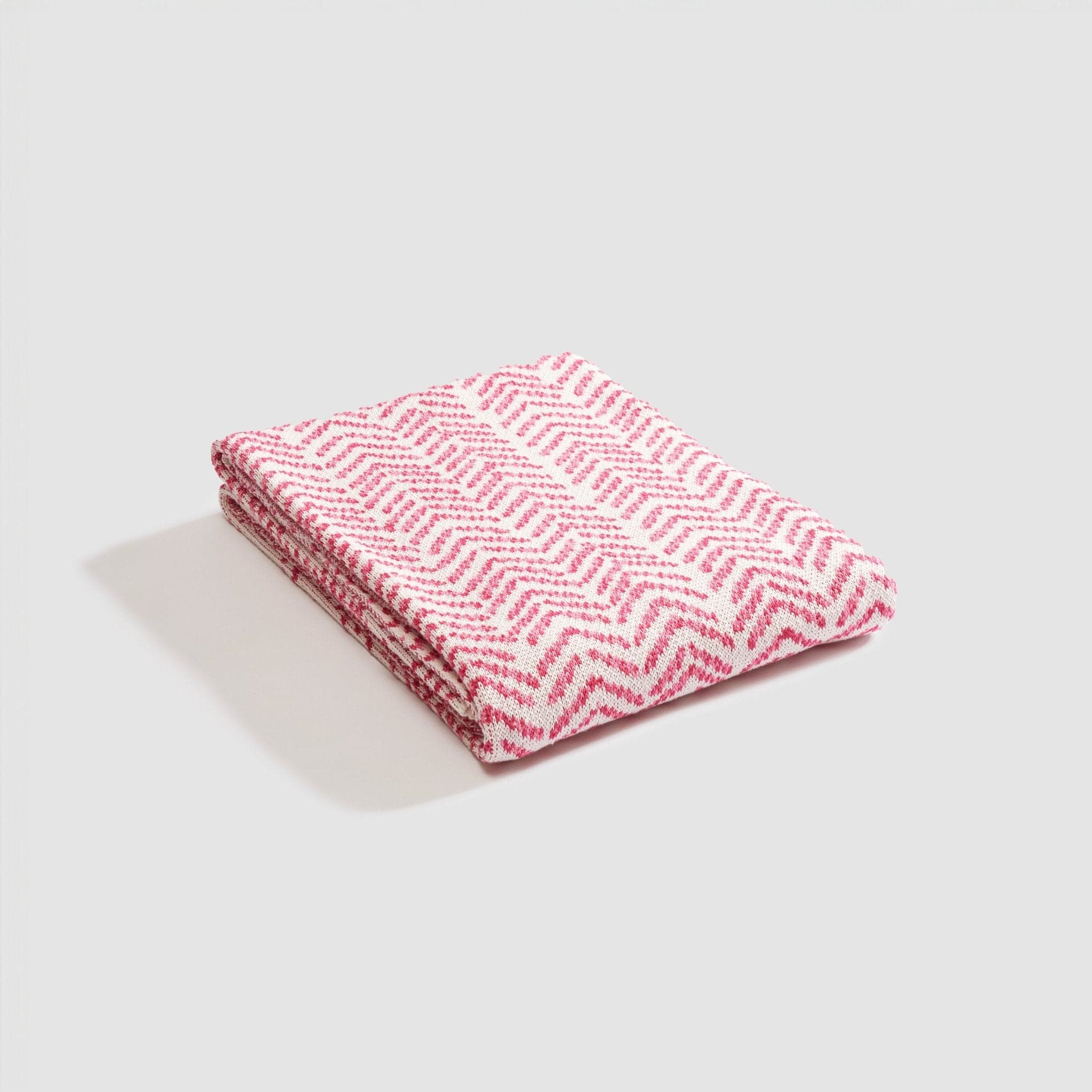 Sustainable Knit Warrior Throw Blanket - Pink - Image 4