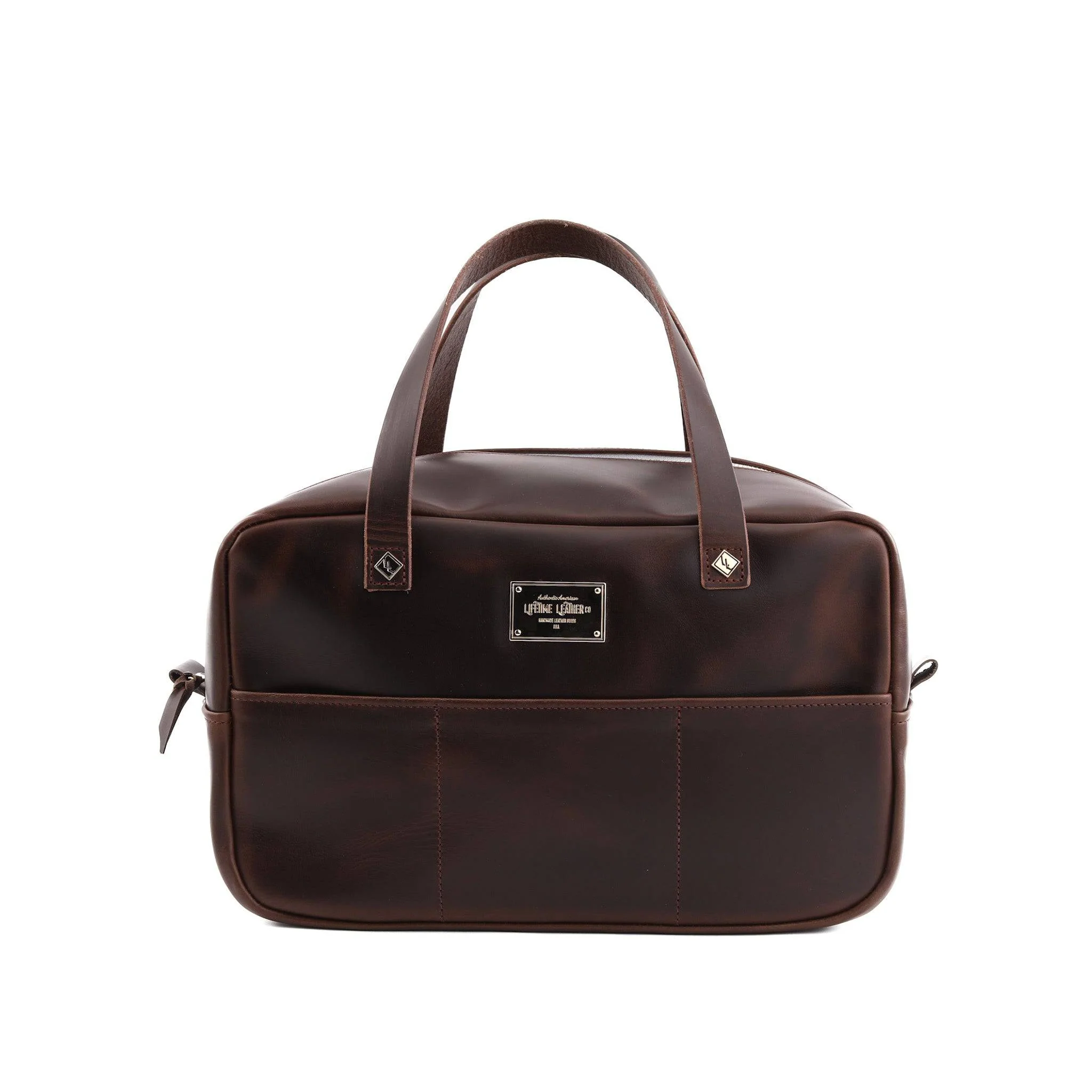 Leather Mini Duffel Crash Bag - Image 3