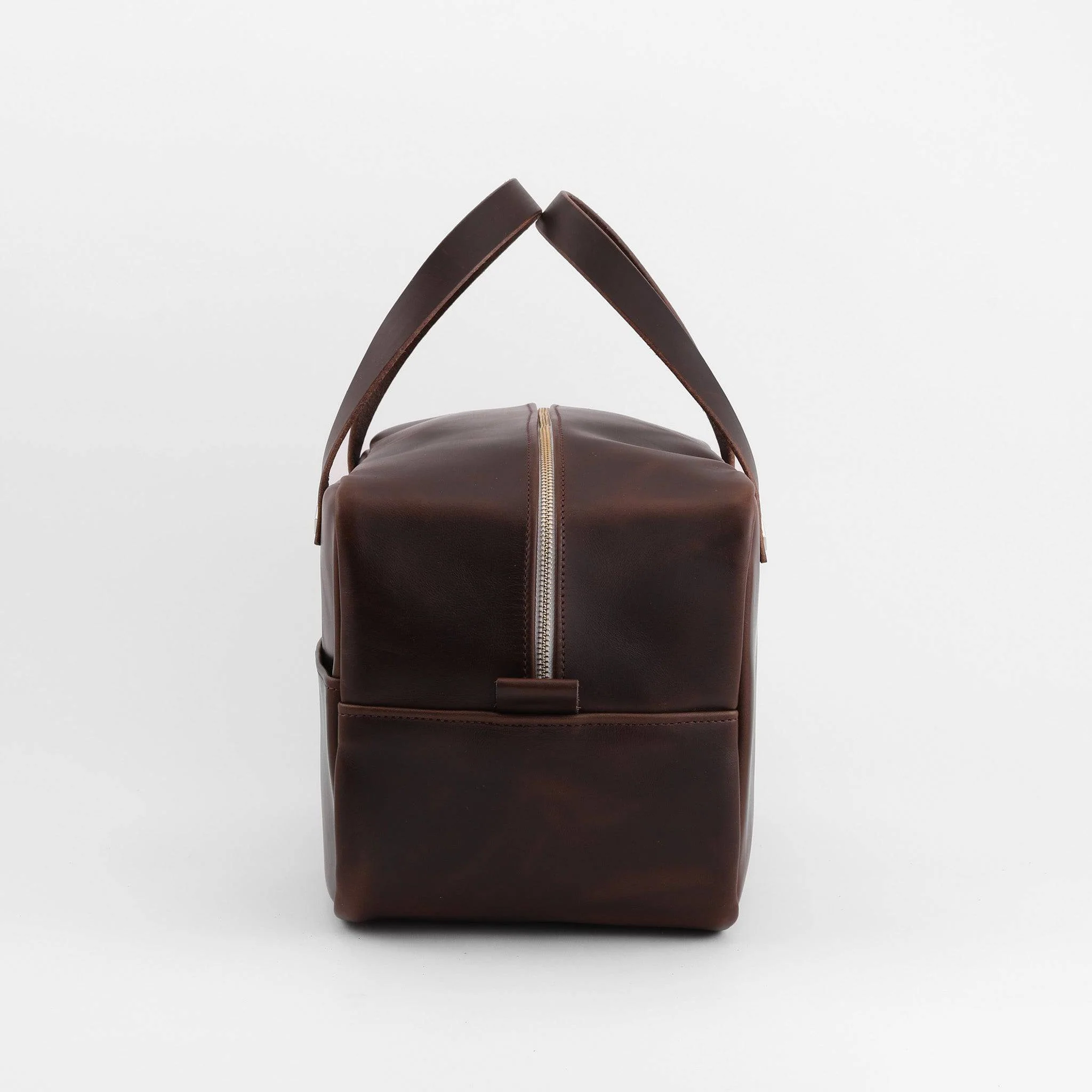 Leather Mini Duffel Crash Bag - Image 6