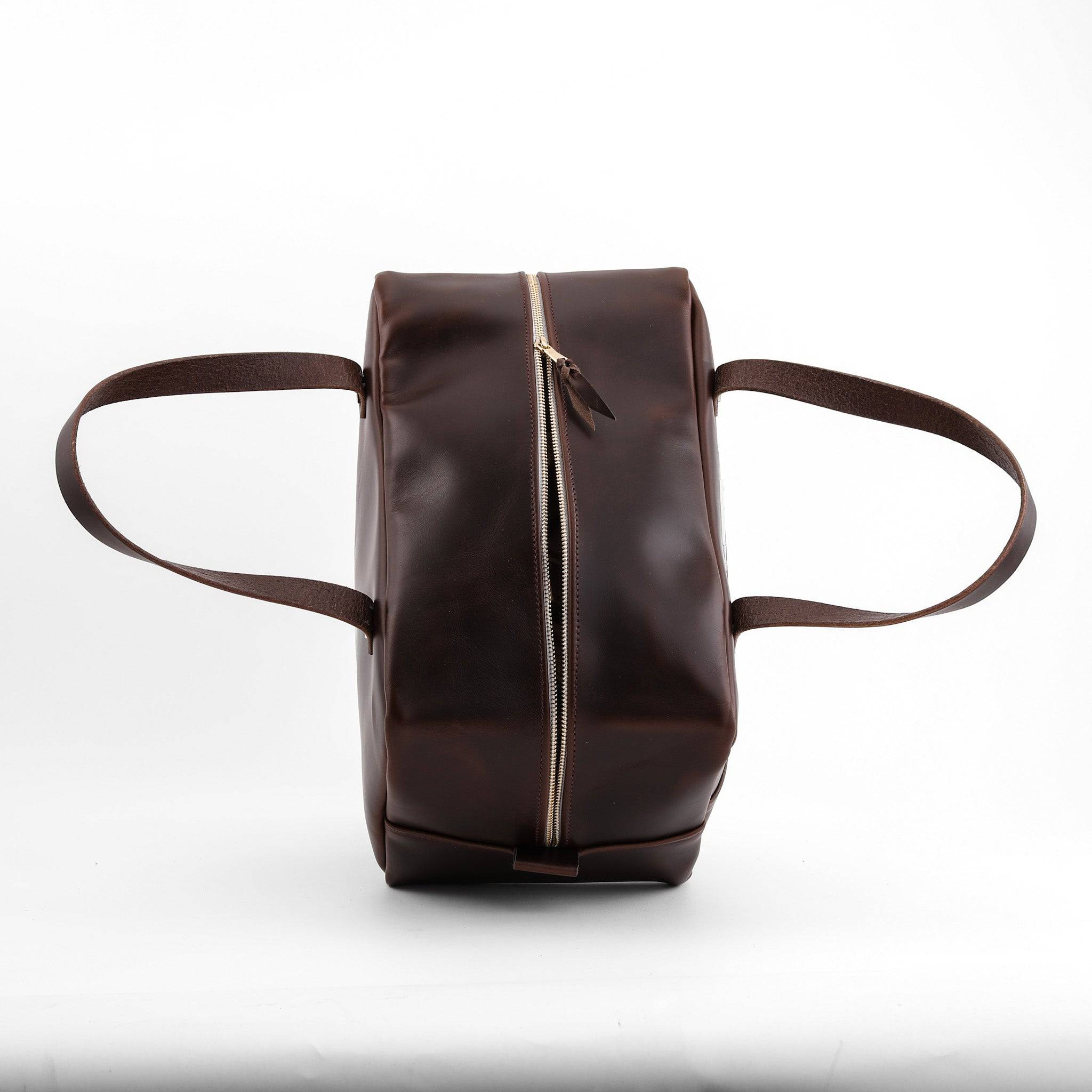Leather Mini Duffel Crash Bag - Image 9