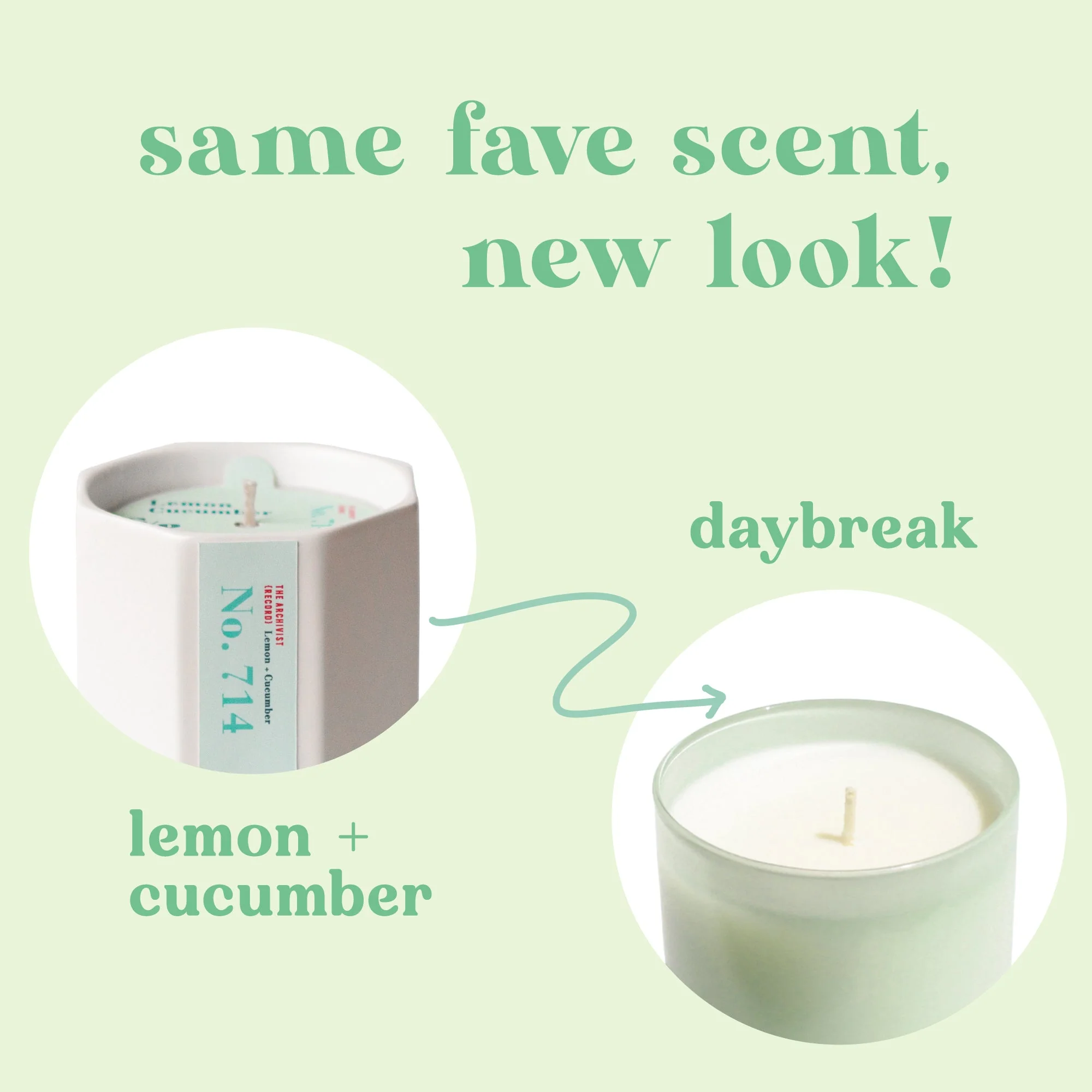 Daybreak 9 oz. Hue Soy Candle - Lemon & Cucumber - Image 6