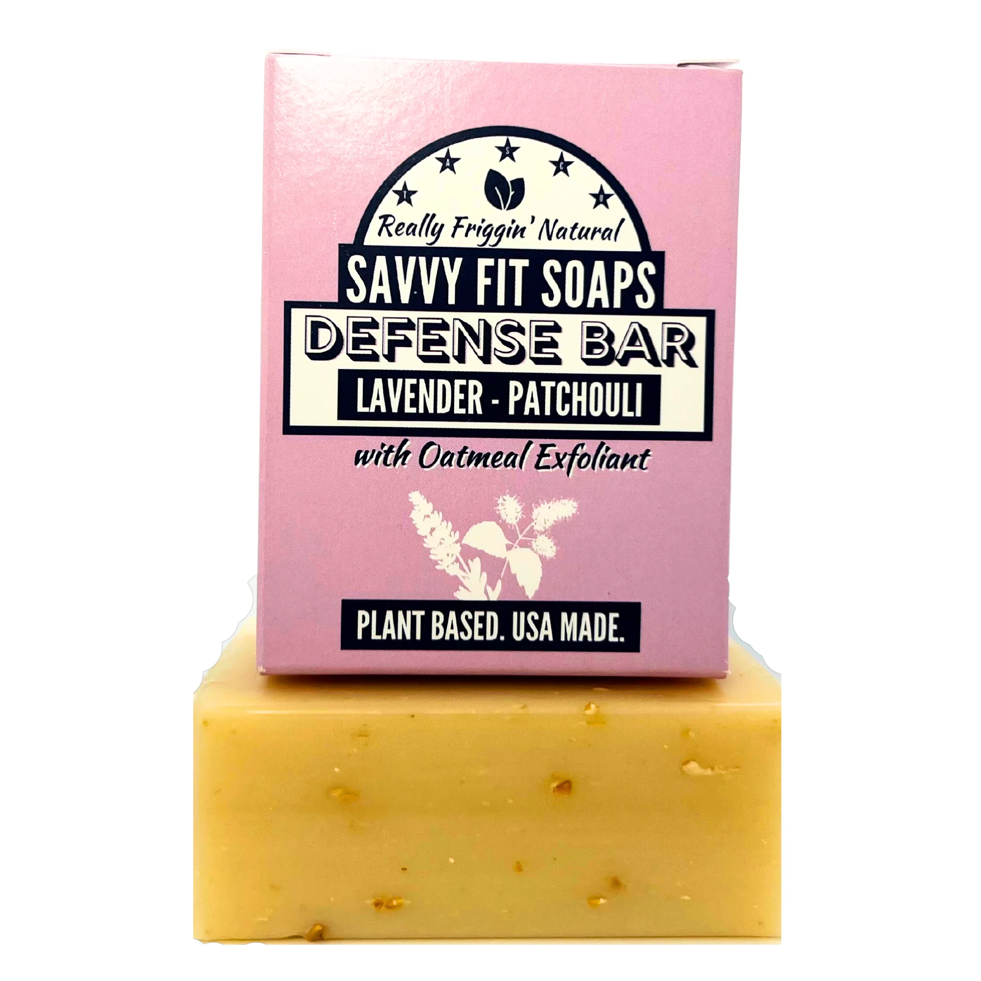 Defense Bar Natural Soap Trio - Lavender & Patchouli - Image 2