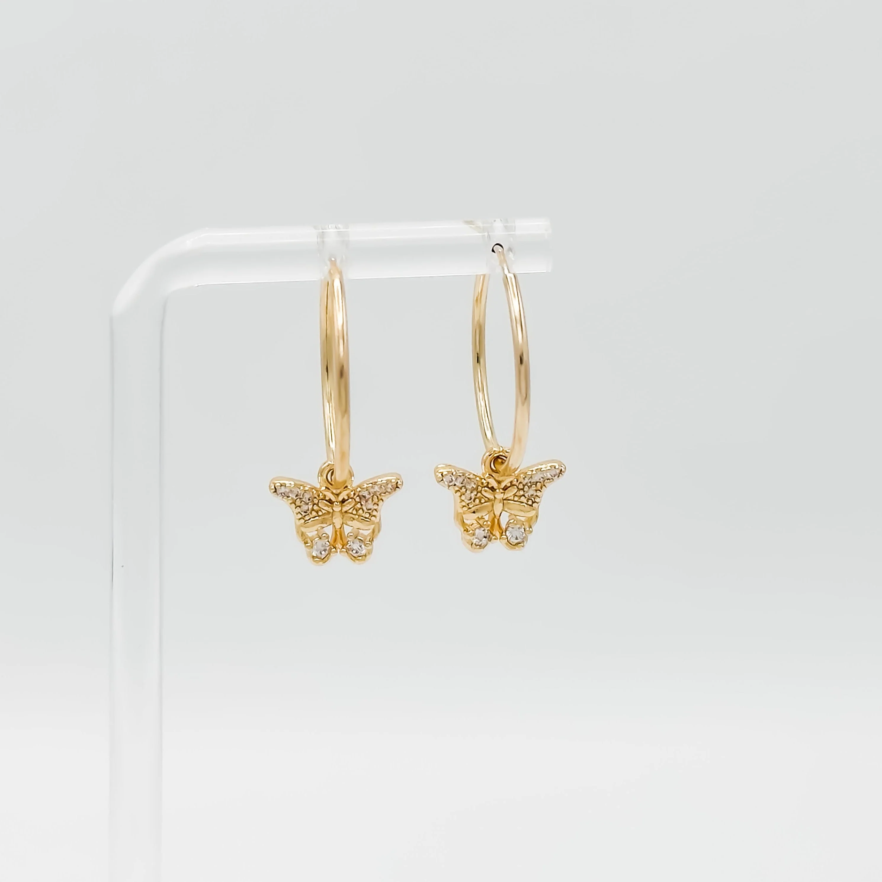 Delia Charm Hoop Earring - Image 2