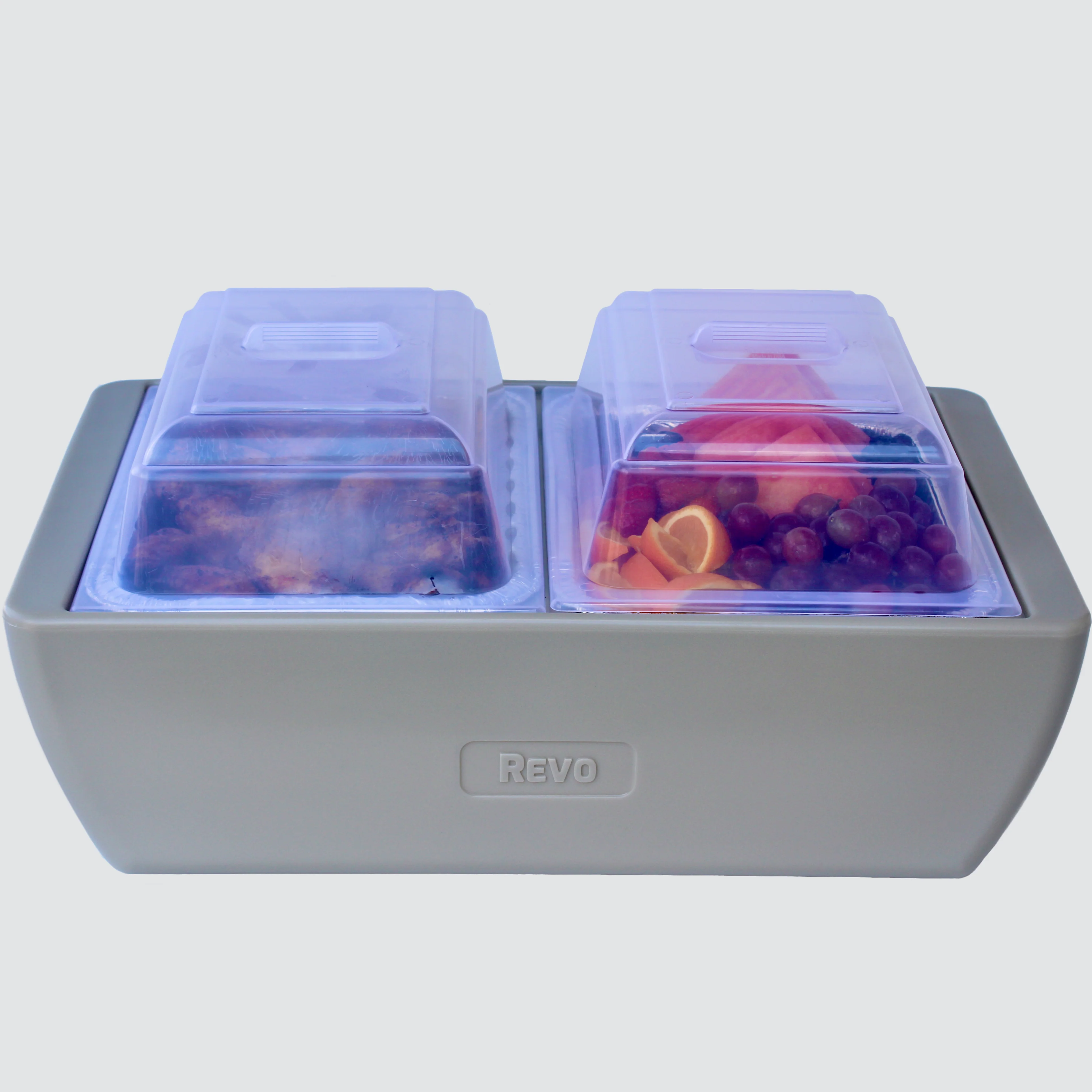 Insulated Dubler Party Cooler & Chafer - Greige Mist - Image 3