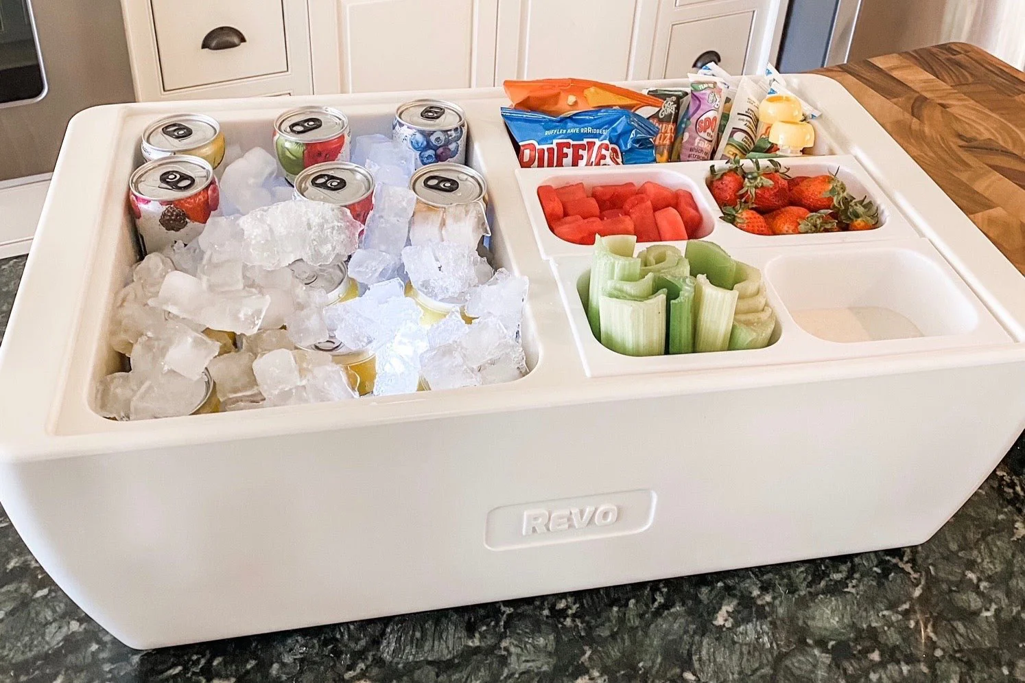 Insulated Dubler Party Cooler & Chafer - Polar White - Image 6