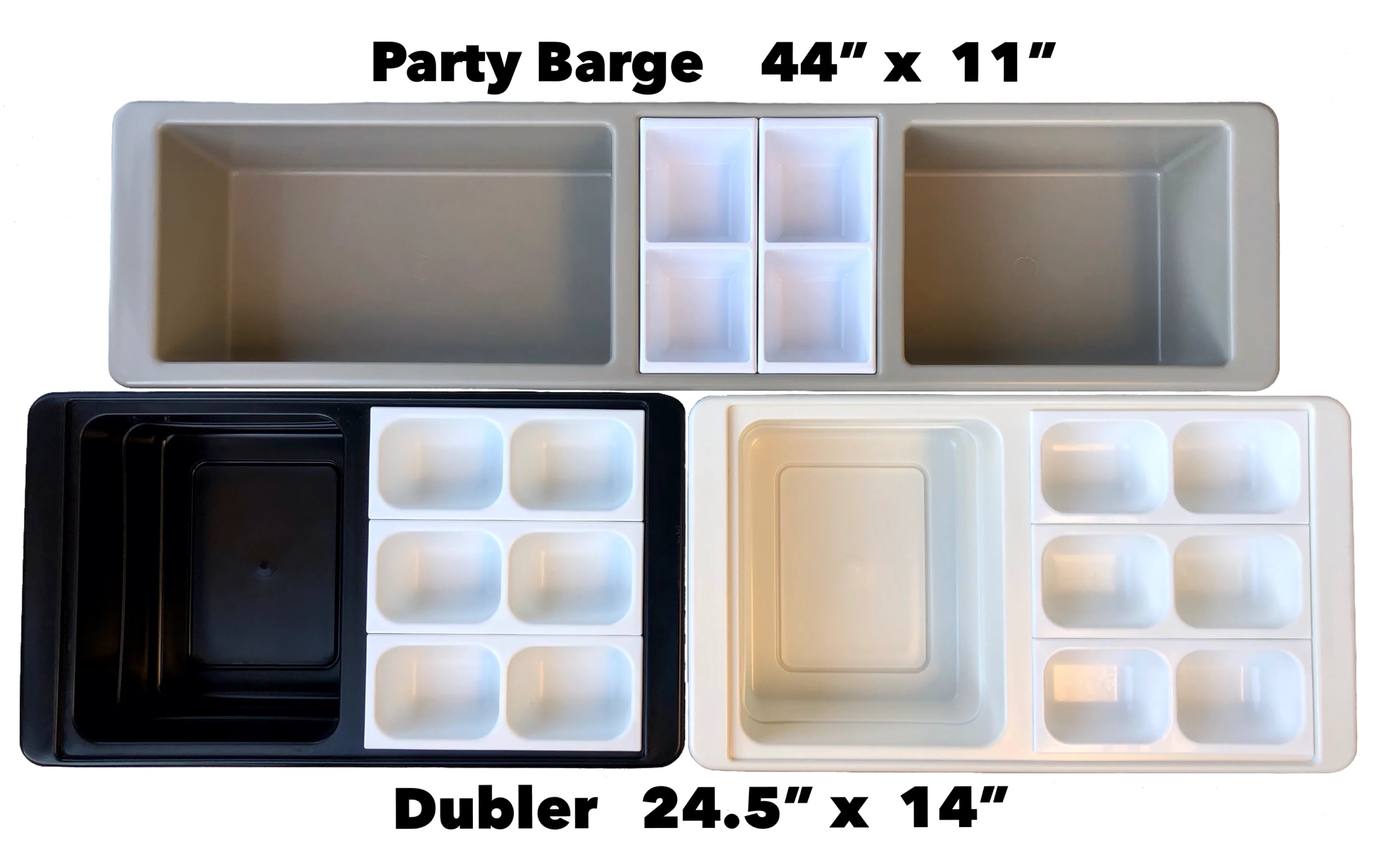 Insulated Dubler Party Cooler & Chafer - Polar White - Image 9