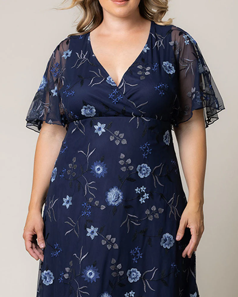 Plus Size Embroidered Elegance Evening Gown - Image 24