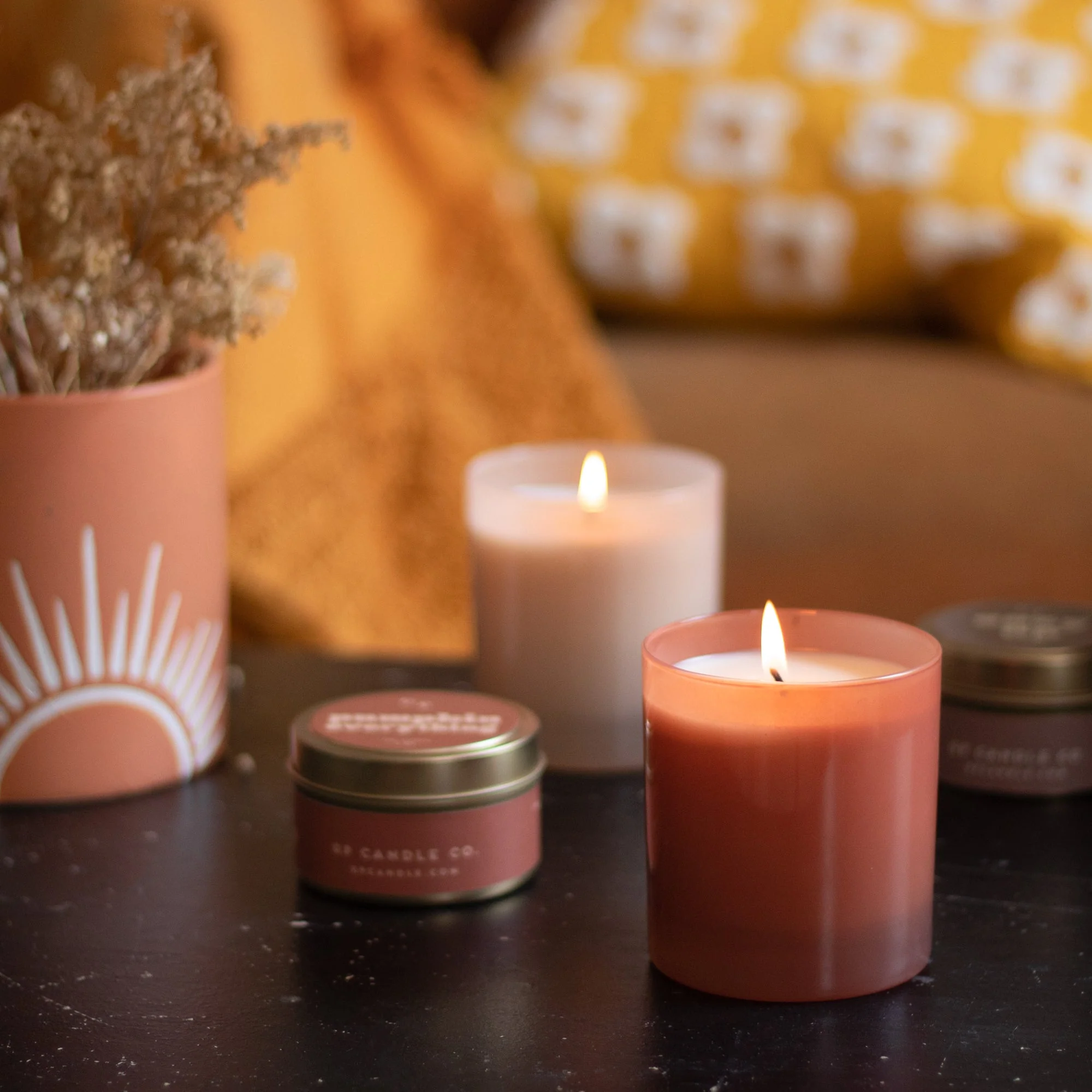 Soy Candle Fable Hue Collection - Pumpkin Sage 9 oz. - Image 6