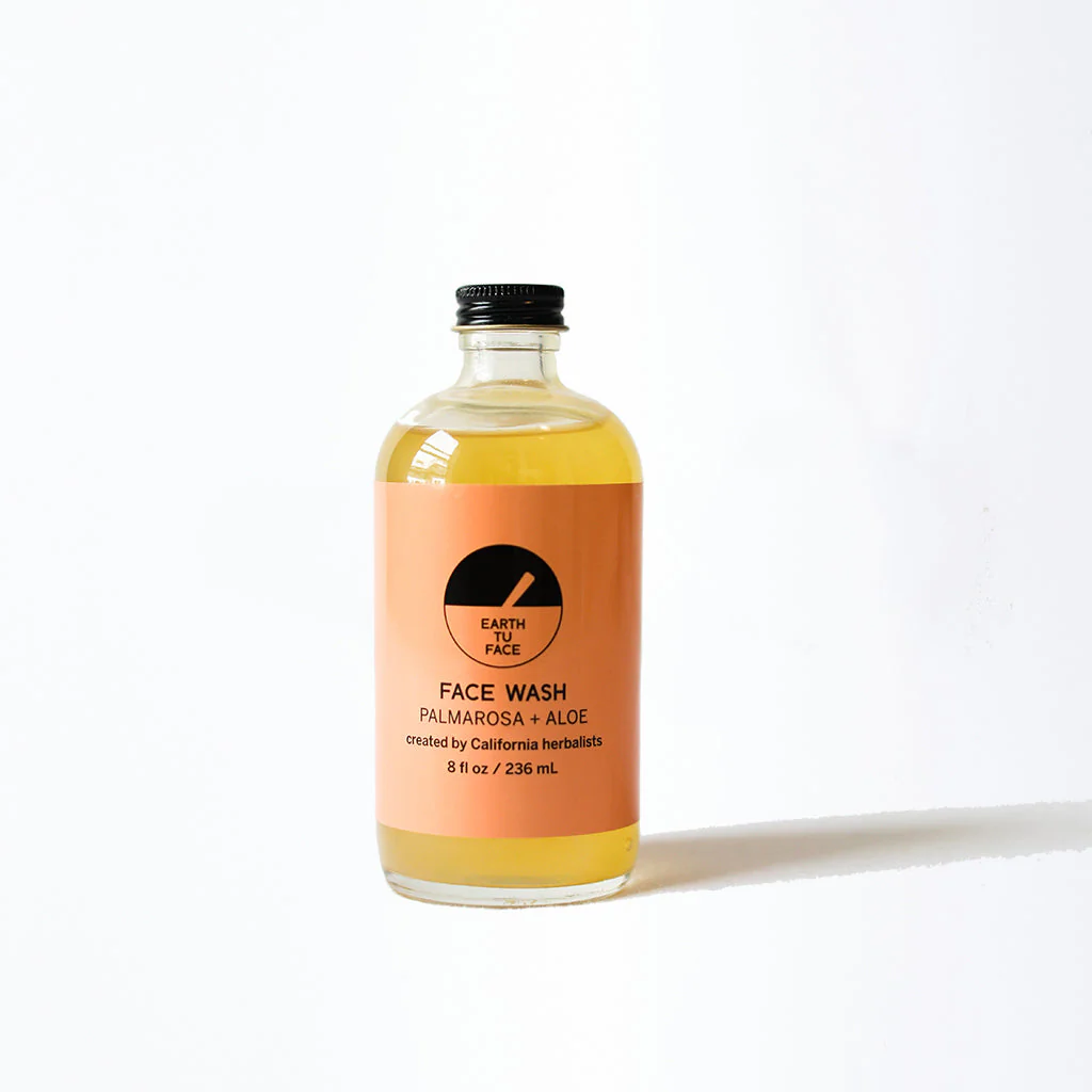 Organic Palmarosa Aloe Cleansing Gel Face Wash - 8 Oz - Image 2