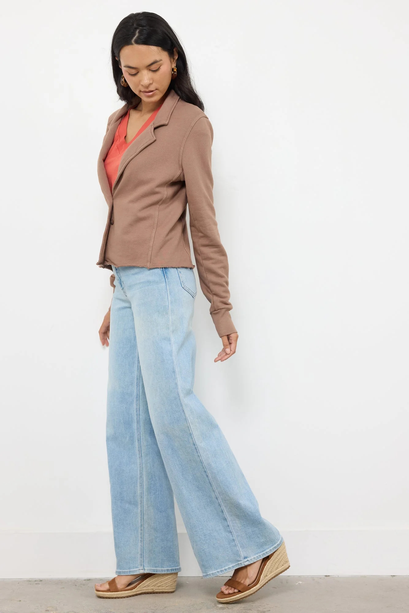 Knit Blazer - Cotton French Terry