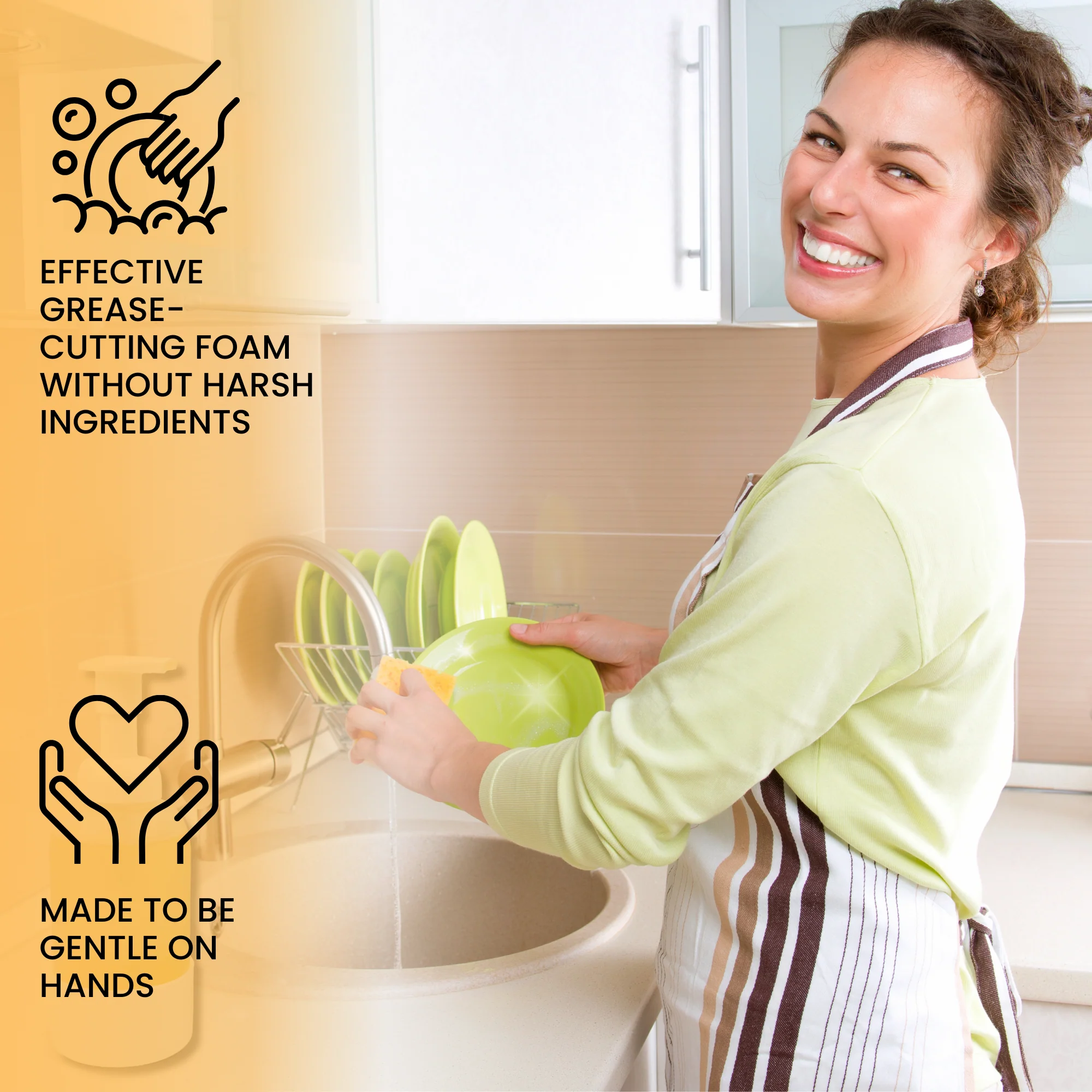 Plastic-Free Foaming Dish Soap Starter Set - Mango Scent - Image 5