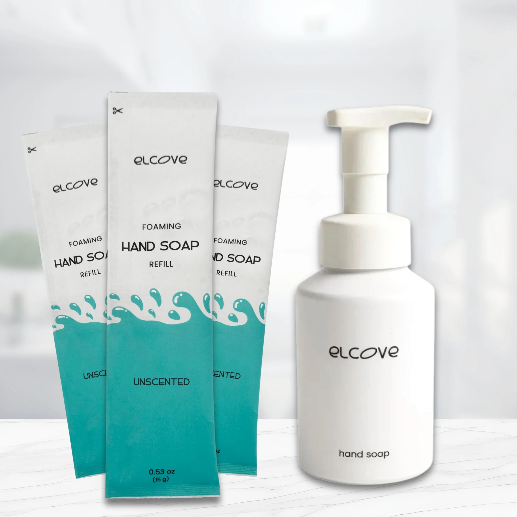 Plastic-Free Foaming Hand Soap Starter Set - Unscented