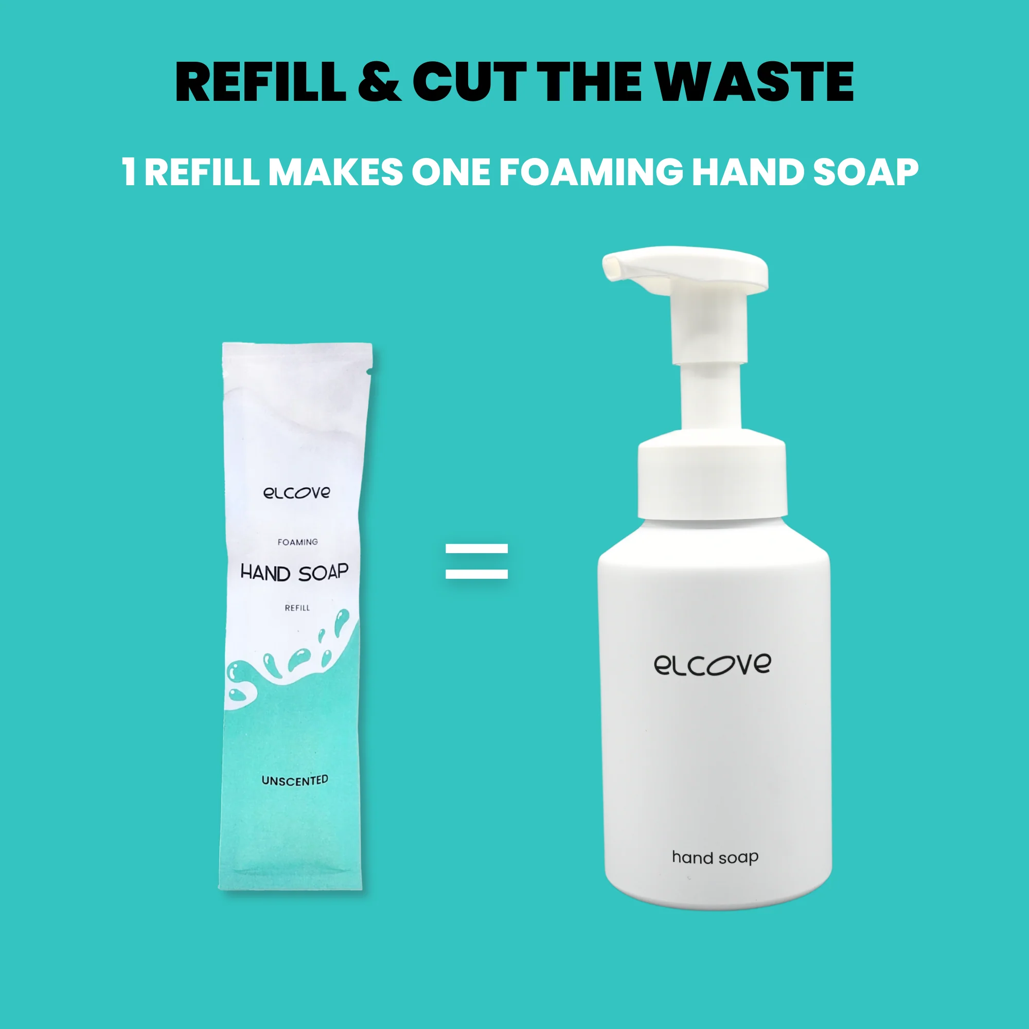 Plastic-Free Foaming Hand Soap Starter Set - Unscented - Image 3