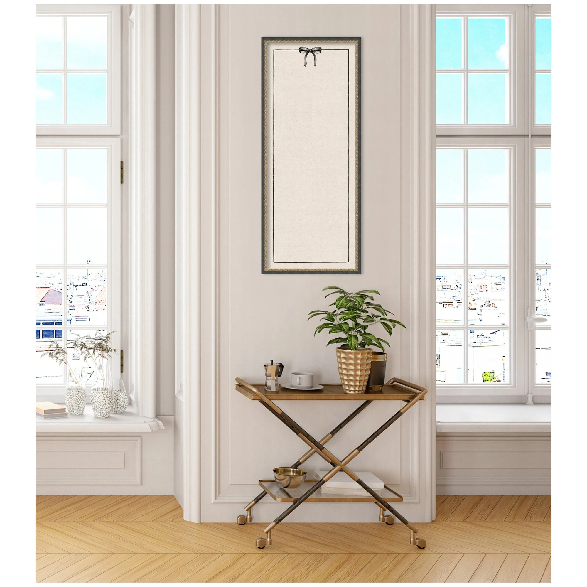 Framed Fabric Pinboard Linen Coquette Black Bow Frame Wall Organization - Image 60