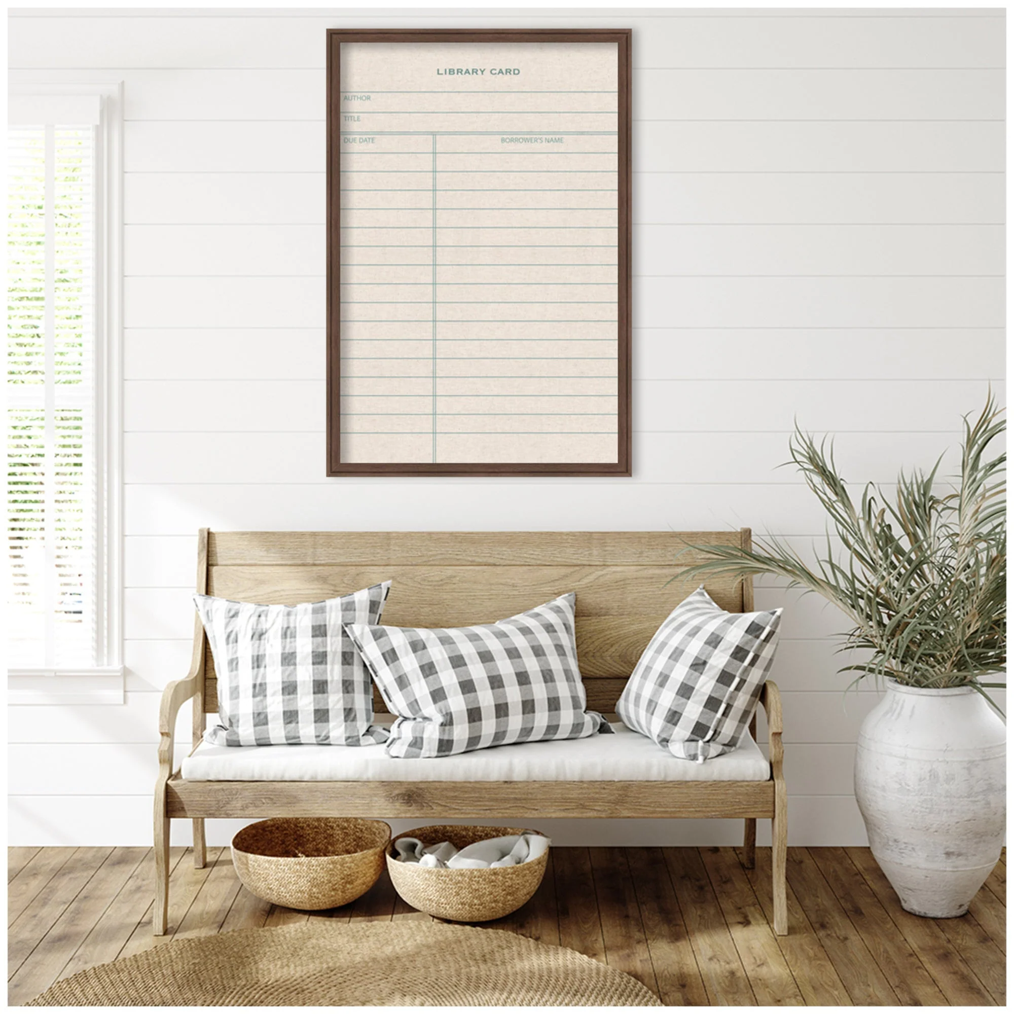 Framed Fabric Pinboard Linen Library Card Wall Organization - Image 15