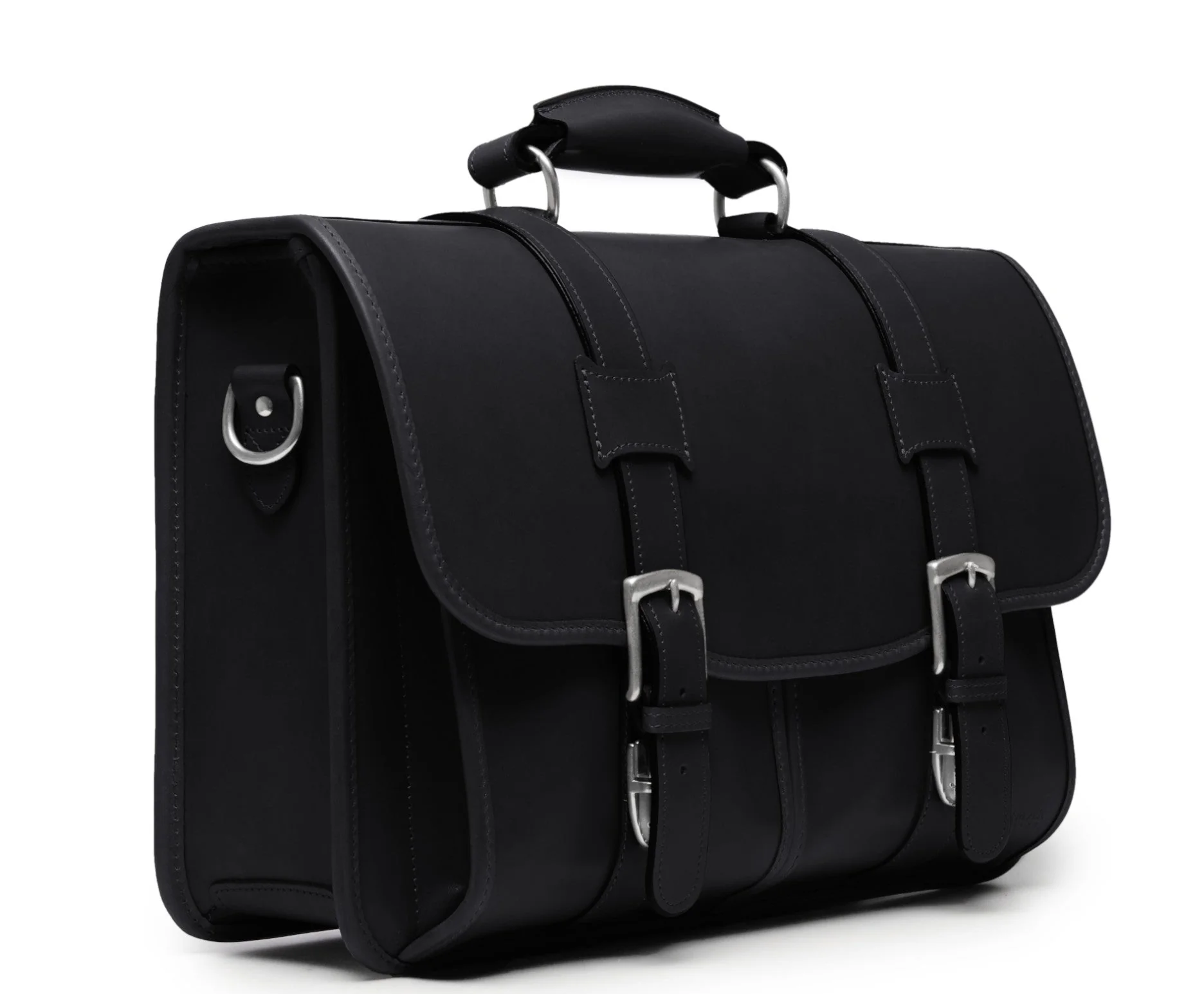 Classic Leather Garfield 15" Laptop Briefcase - Image 15
