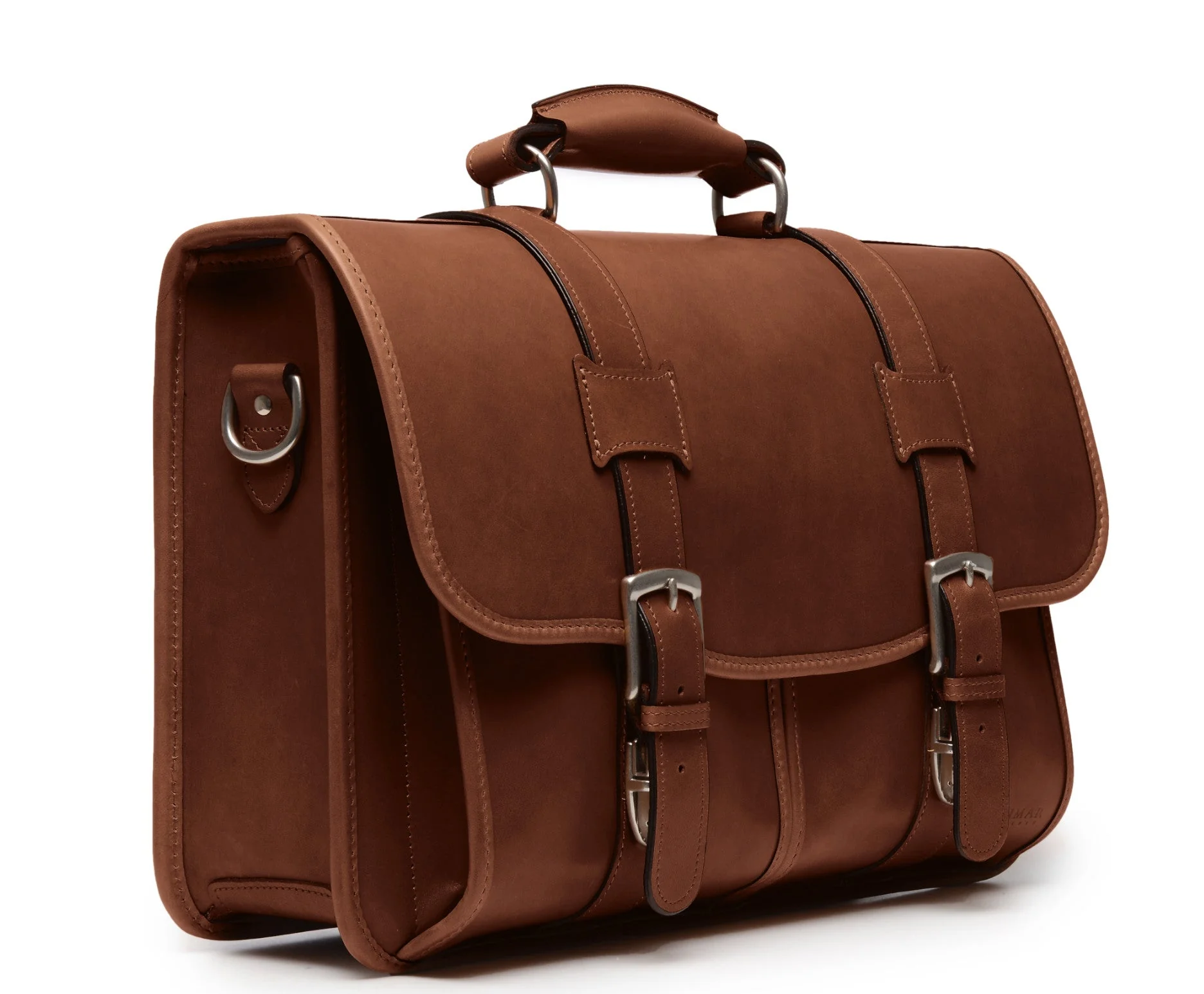 Classic Leather Garfield 15" Laptop Briefcase - Image 4