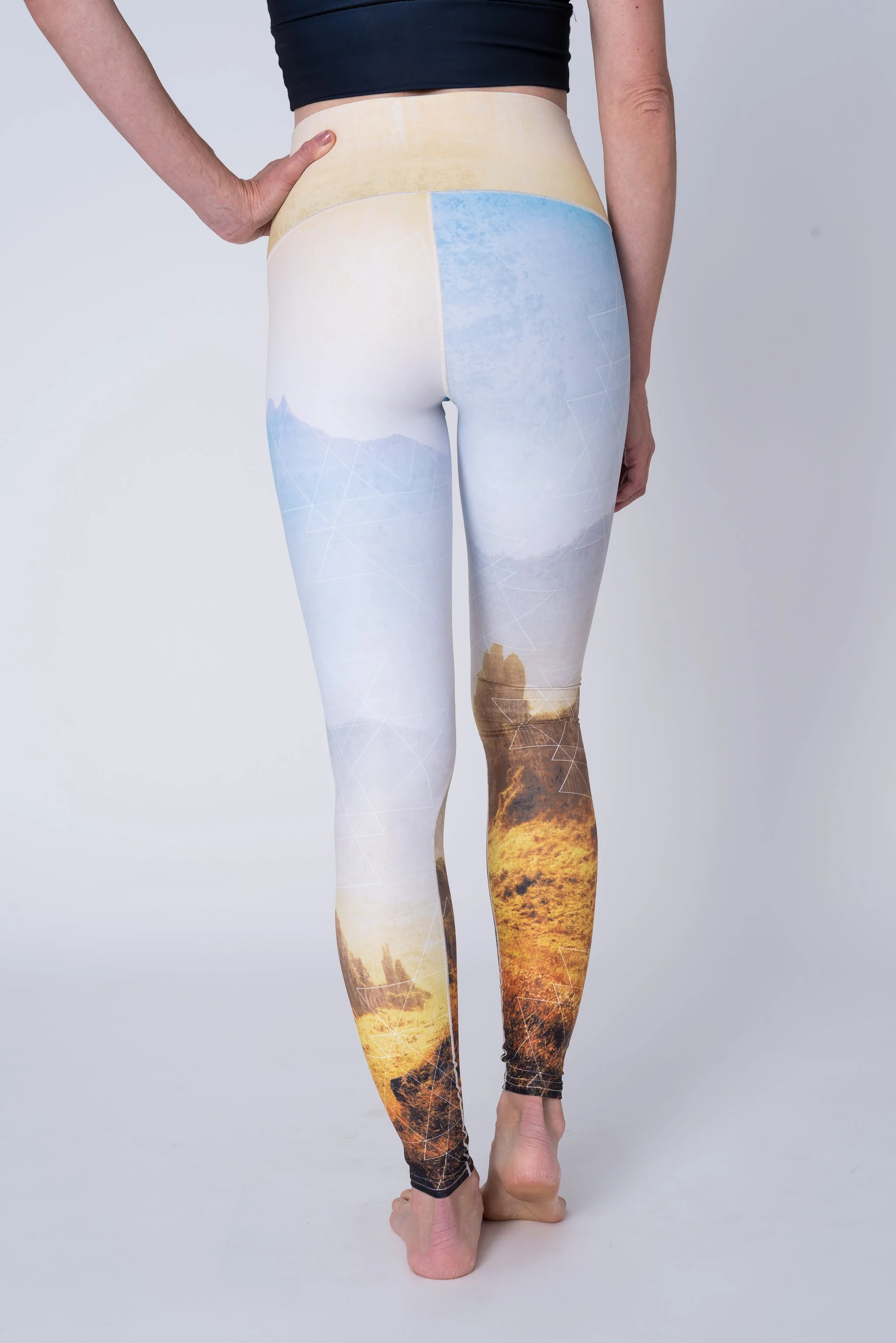 Eco-Friendly Golden Hour Yoga Pants - Image 4