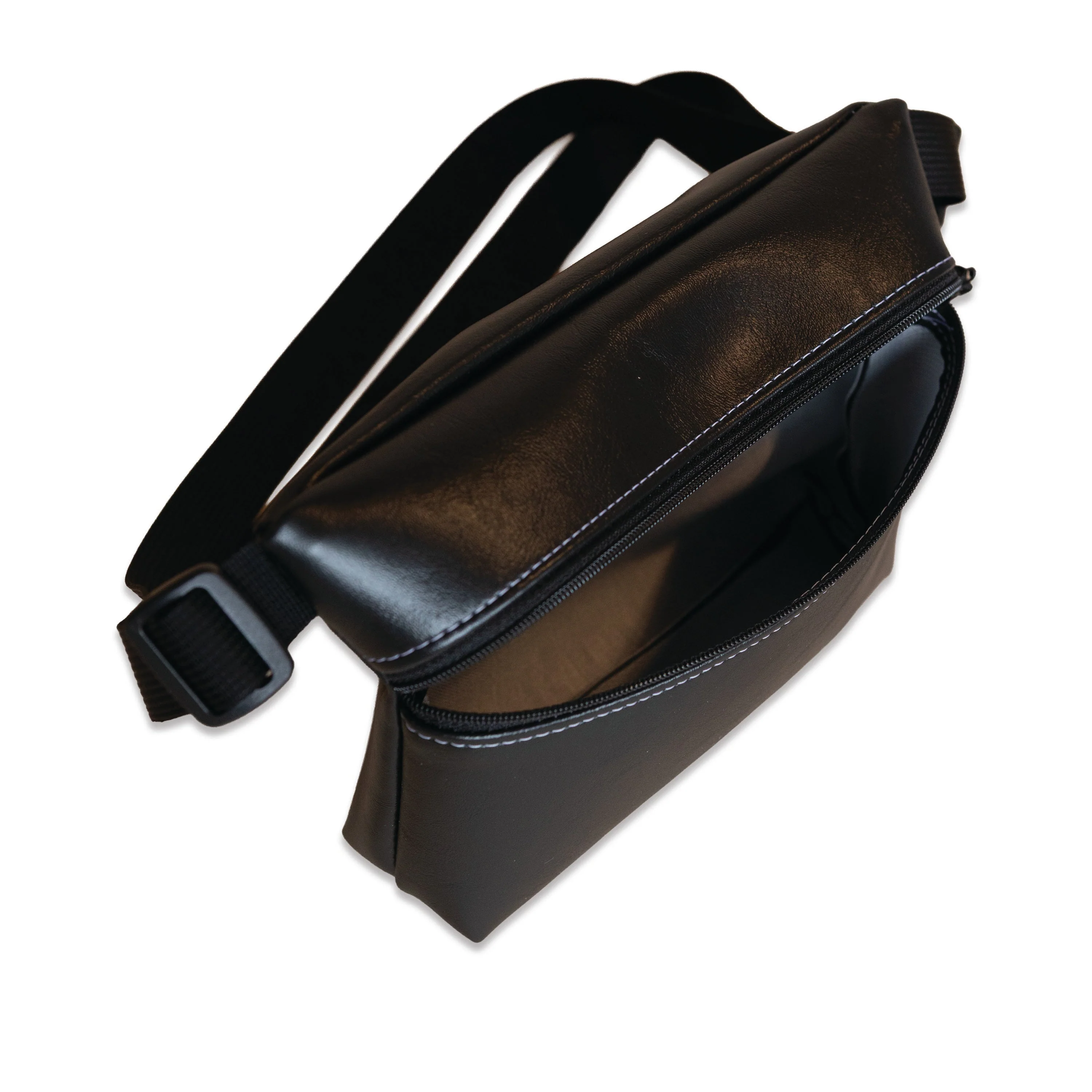 Vegan Leather Belt Bag, Fanny Pack - Green - Image 3