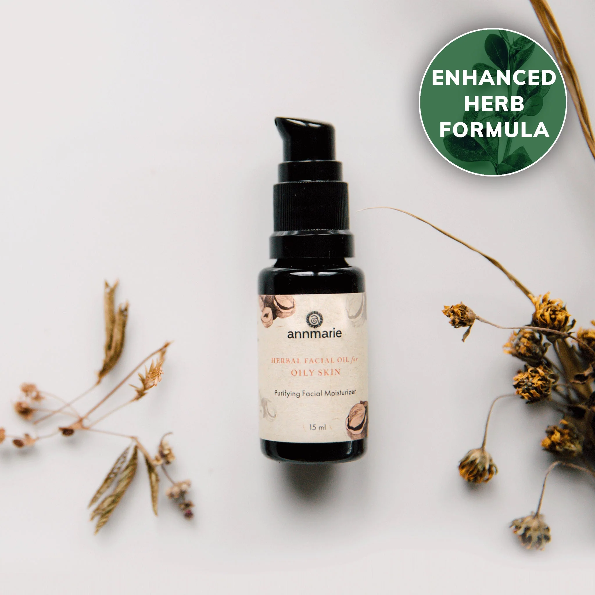 Herbal Facial Oil for Oily Skin - 0.5 Oz