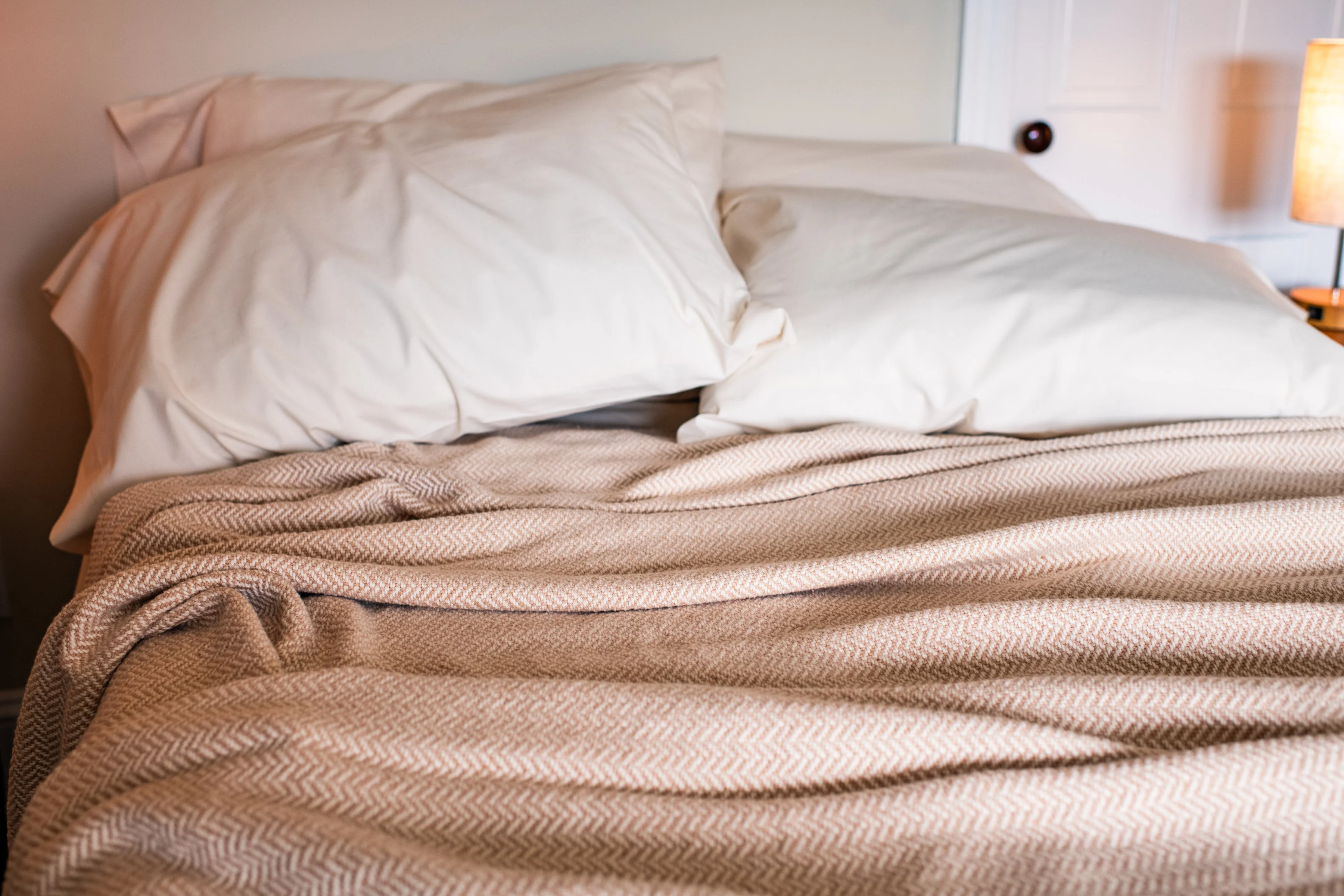 Cotton Blanket Herringbone Weave - Heirloom Quality - Image 14
