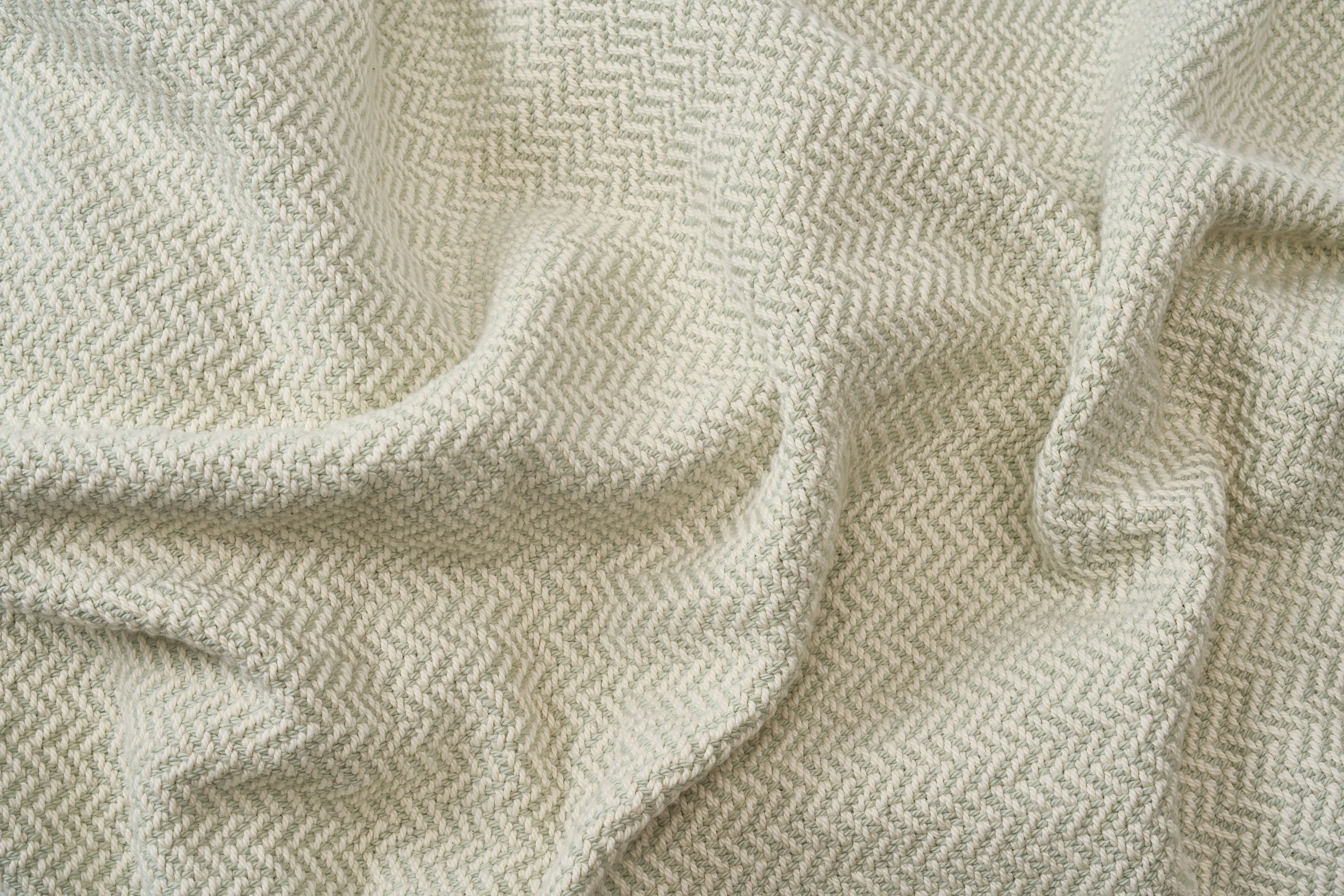Cotton Blanket Herringbone Weave - Heirloom Quality - Image 6