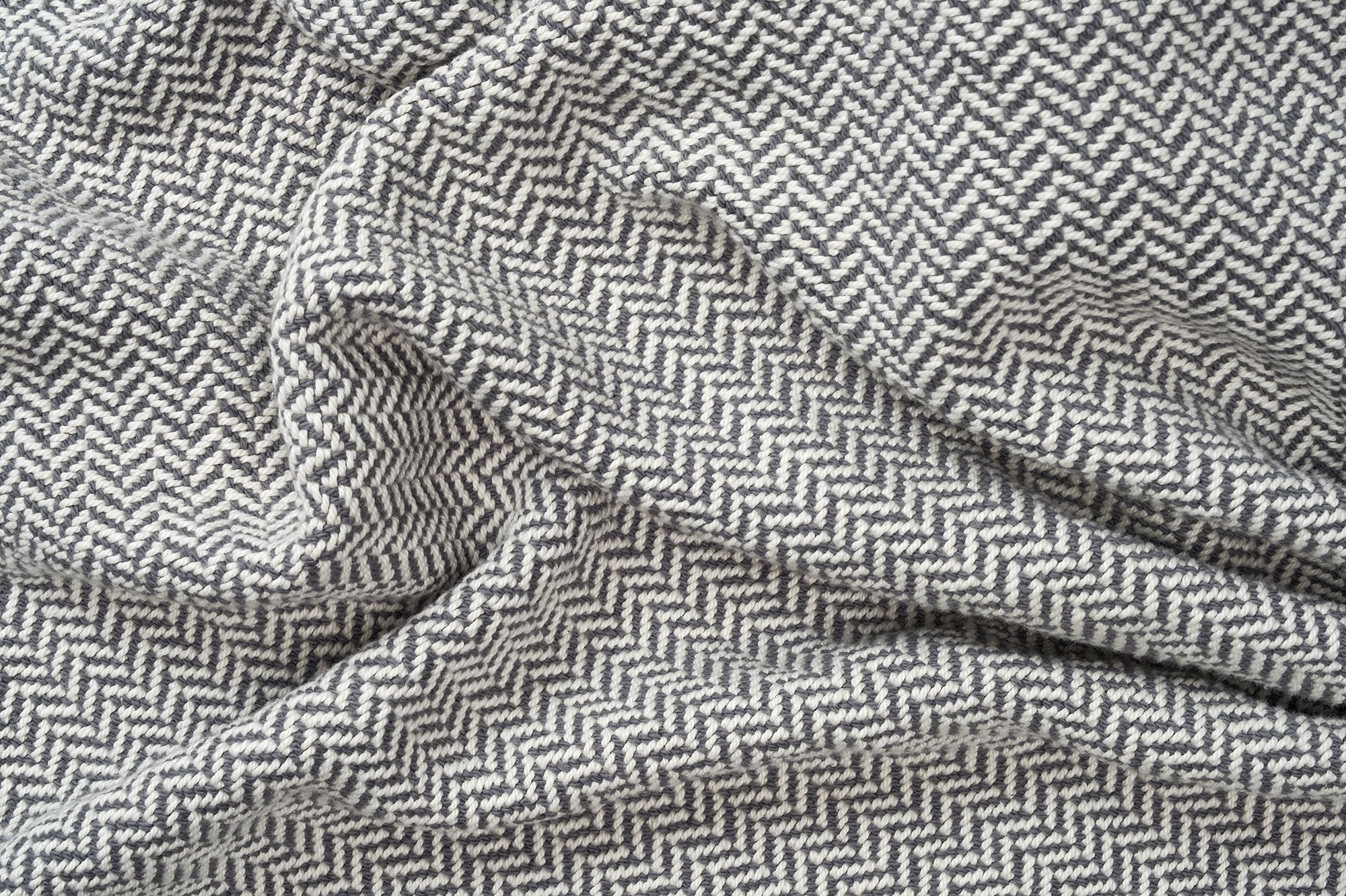 Cotton Blanket Herringbone Weave - Heirloom Quality - Image 7
