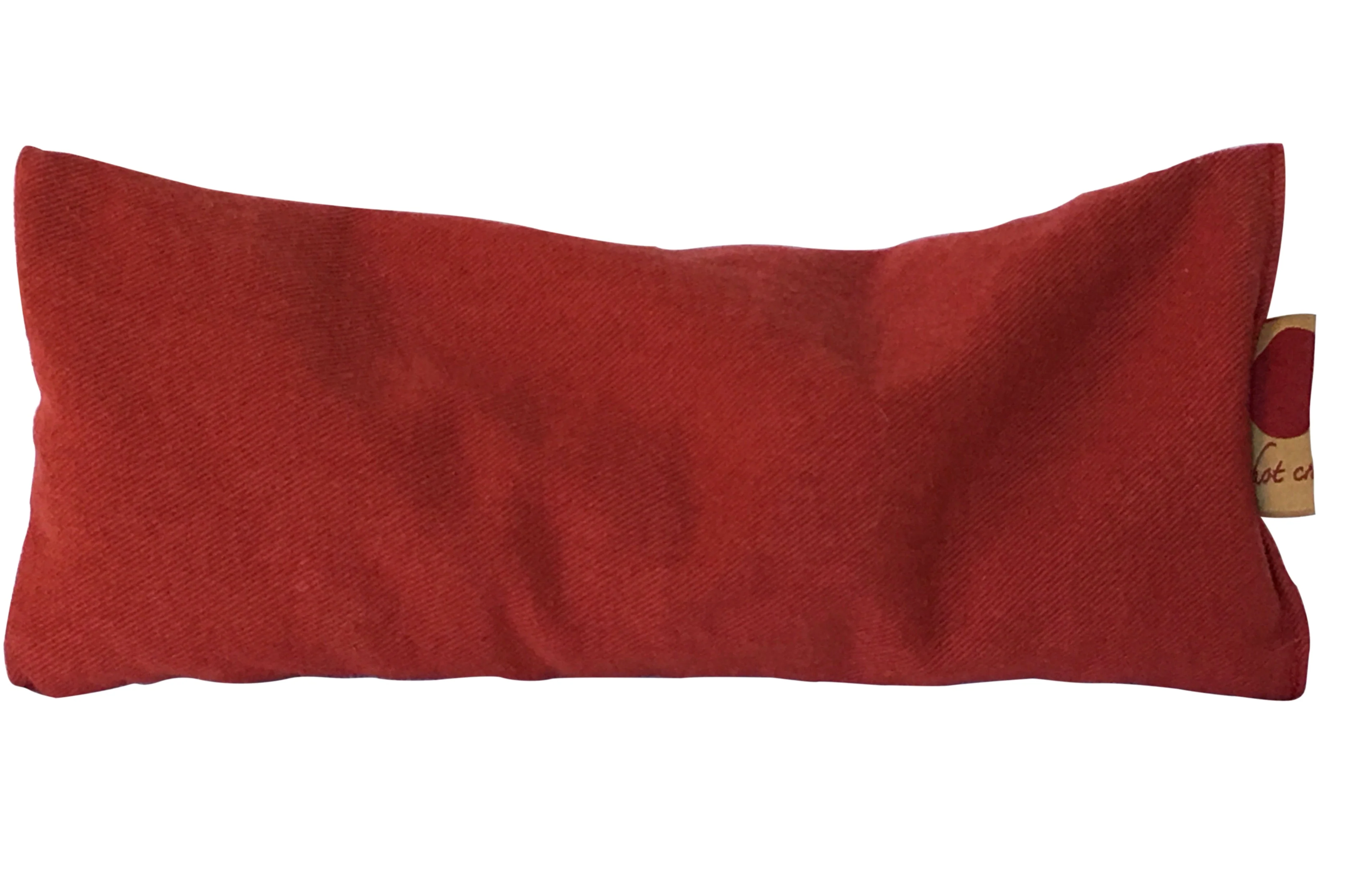Hot Cherry Microwavable Eye Pillow - Red Denim - Image 2