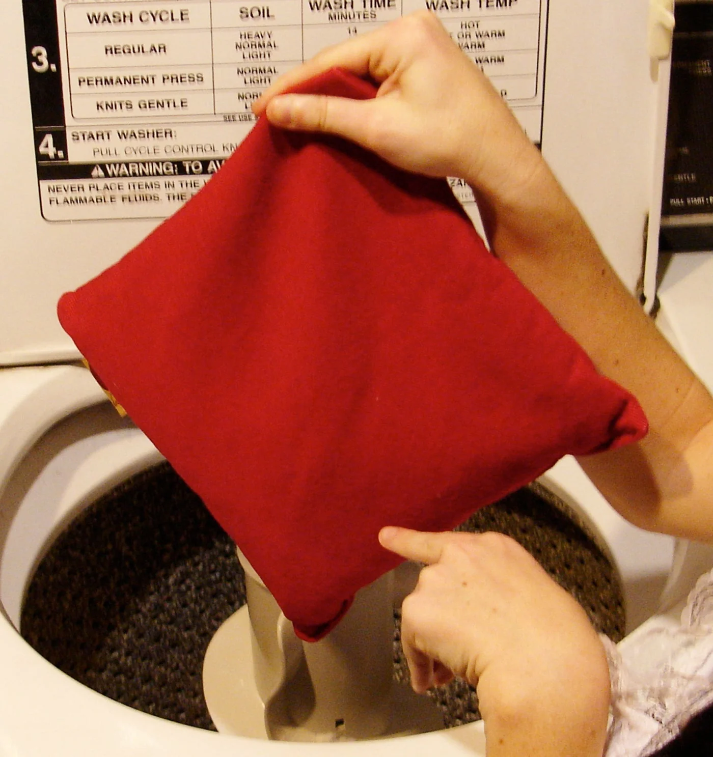 Hot Cherry Square Heat Pillow - Red Ultra-Suede - Image 5