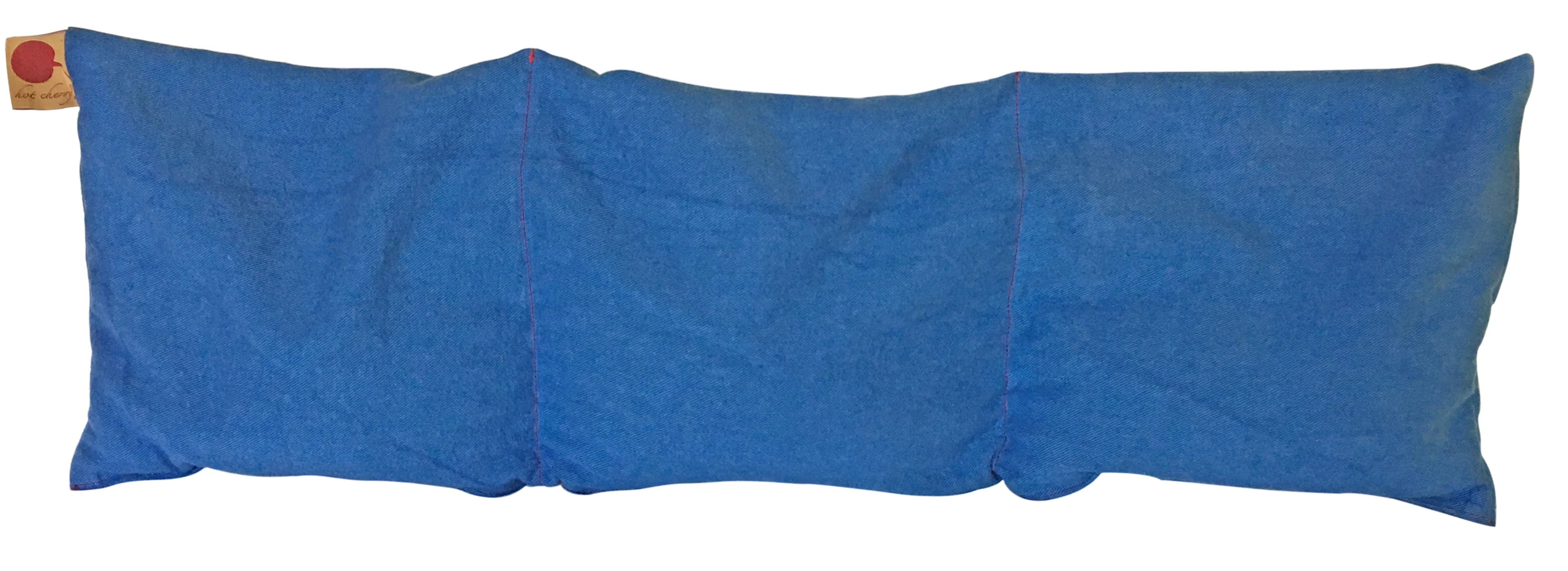 Hot Cherry Triple Square Body Pillow - Blue Denim - Image 3