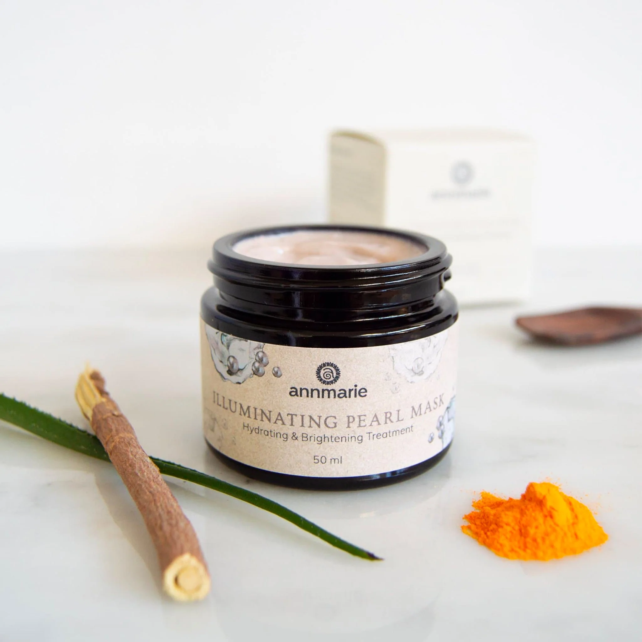 Pearl Powder Brightening Illuminating Face Mask - 1.7 Oz - Image 7